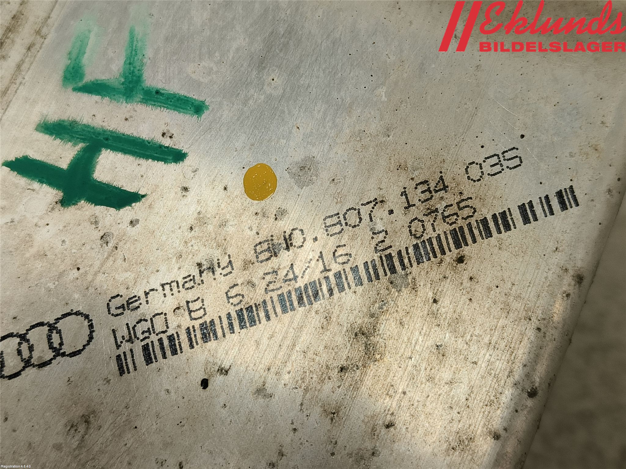 Audi A4/S4 B9 16-19 Stötfångarbärjärn Fram