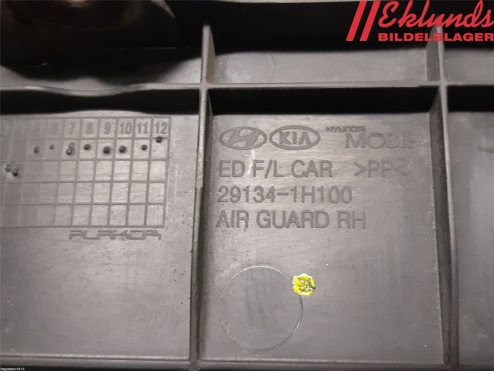 Kia CEED 06-12 Deflektor Plåt-Plast Kylning