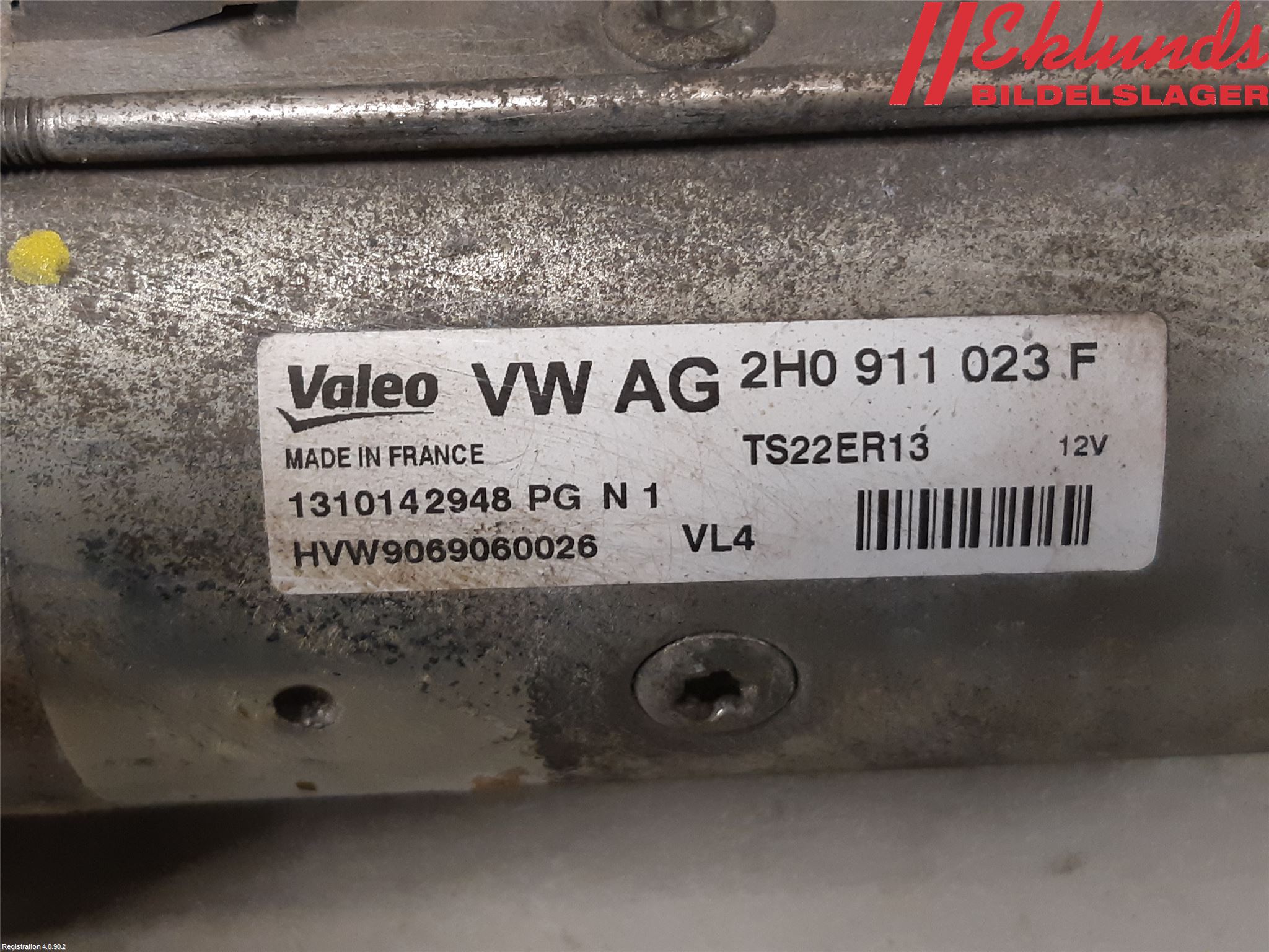 Volkswagen VW CRAFTER 06-16 Startmotor Diesel