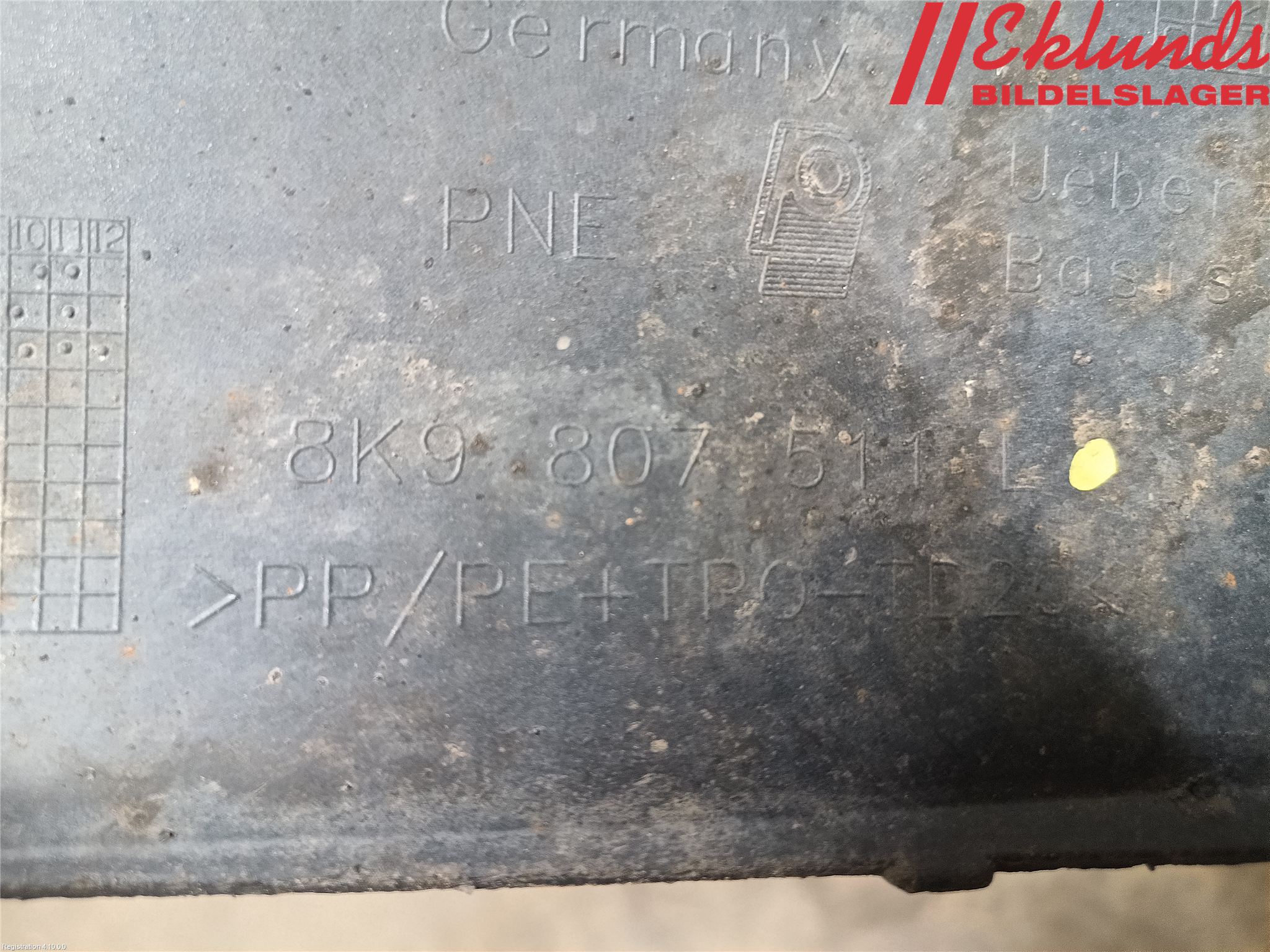 Audi A4 12-15 Stötfångarbeklädnad Bak