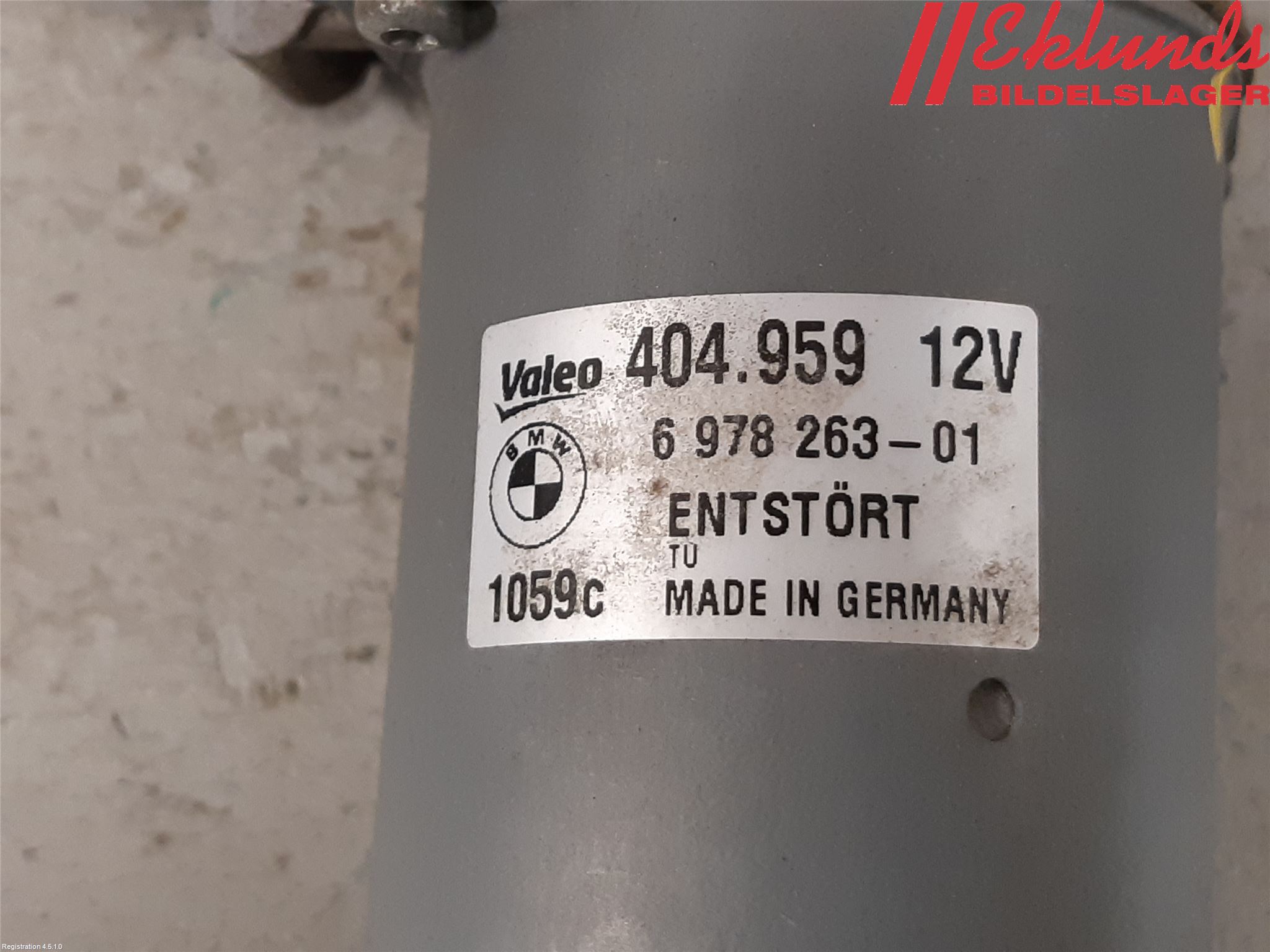 BMW 3 E90/91 SED/TOU 05-12 Torkarmotor Vindruta