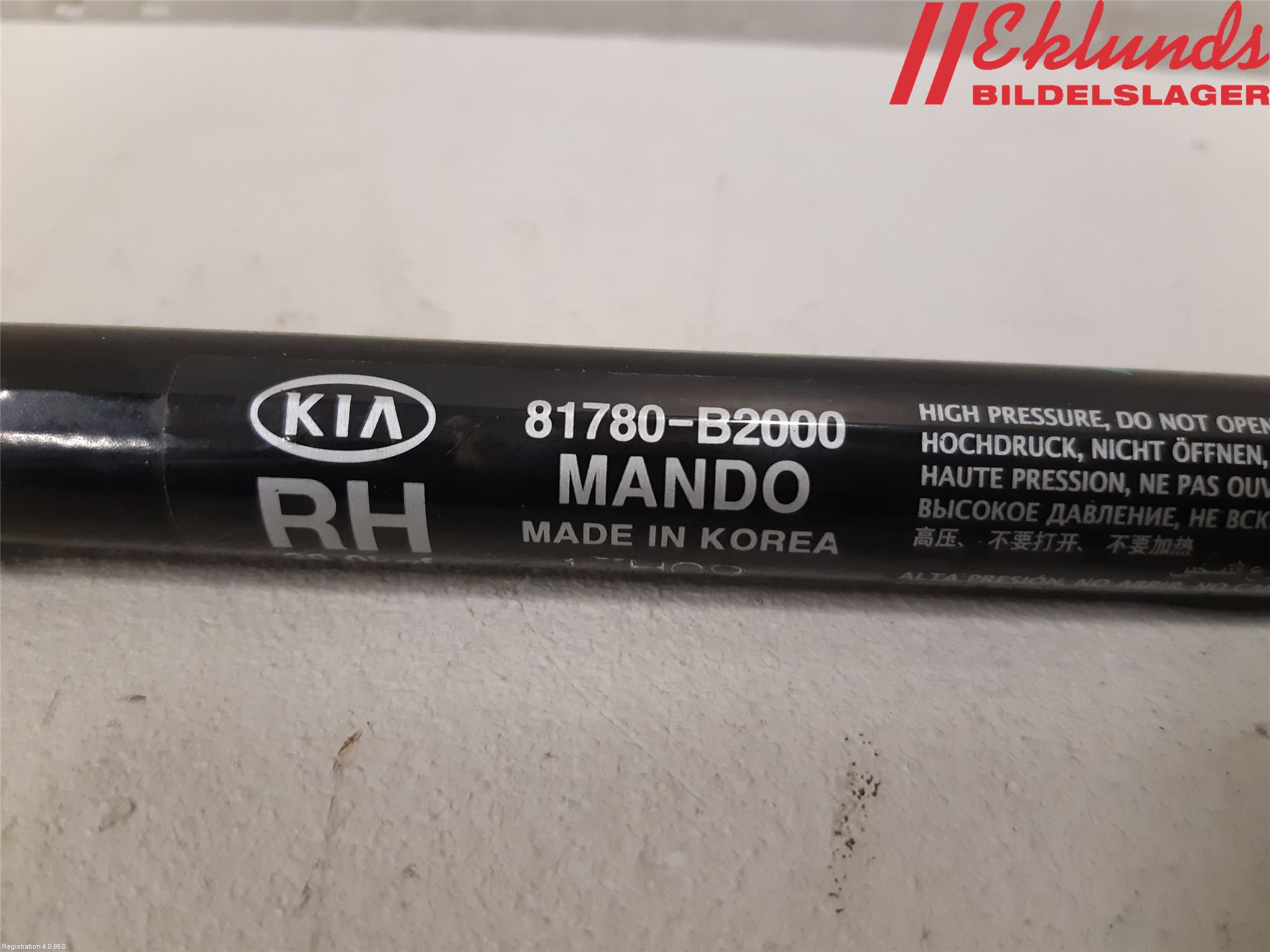 Kia SOUL 09- Gasfjäder Baklucka