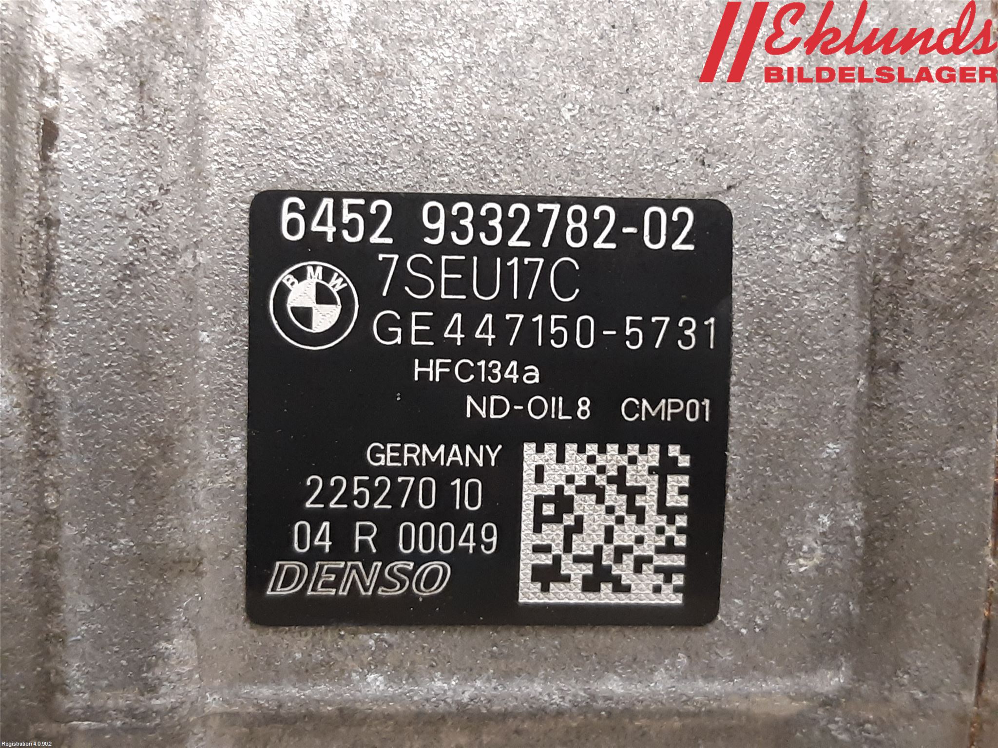 BMW 4 F32/F33/F82/F83 13-20 Ac Kompressor