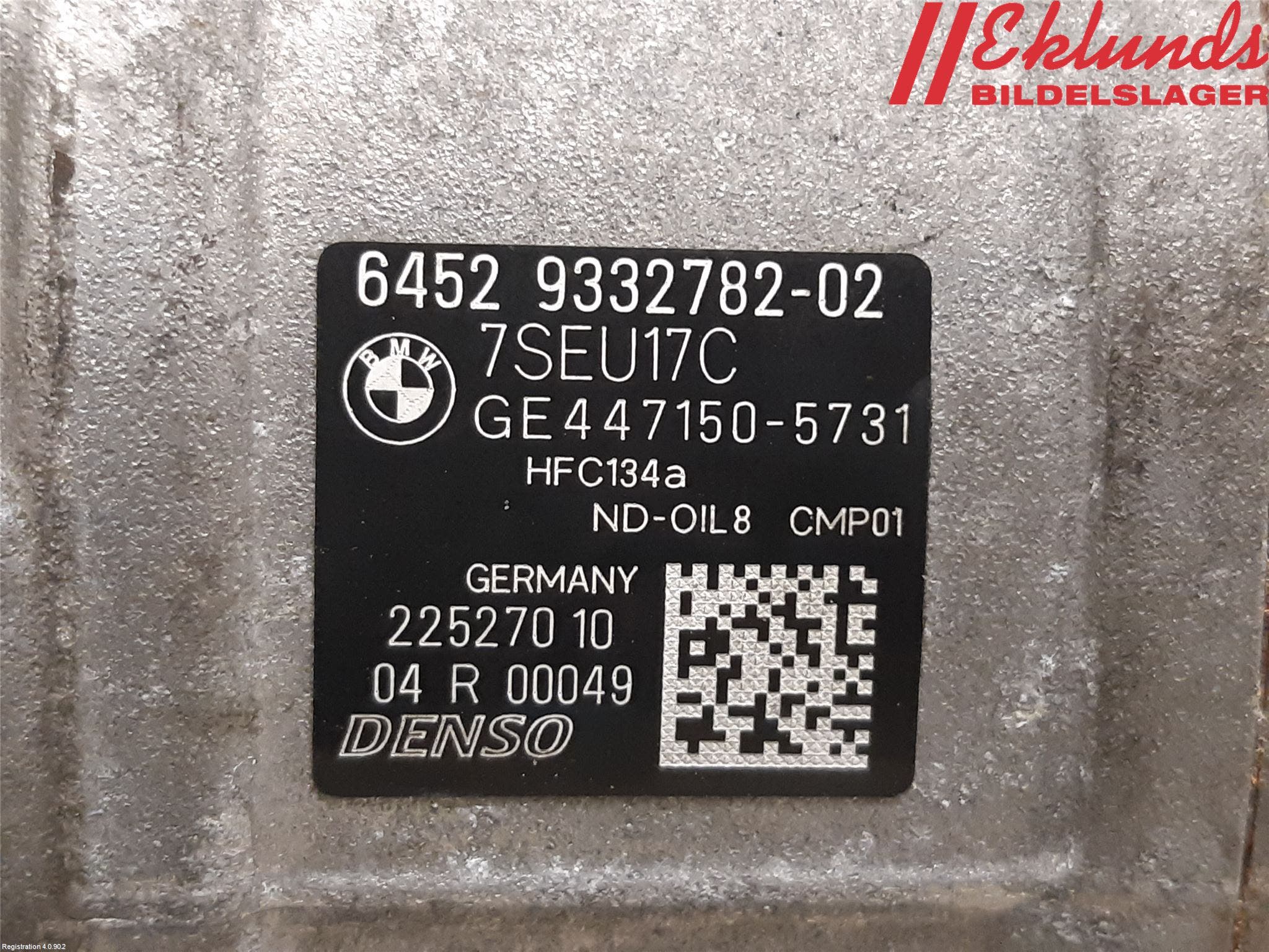 BMW 4 F32/F33/F82/F83 13-20 Ac Kompressor