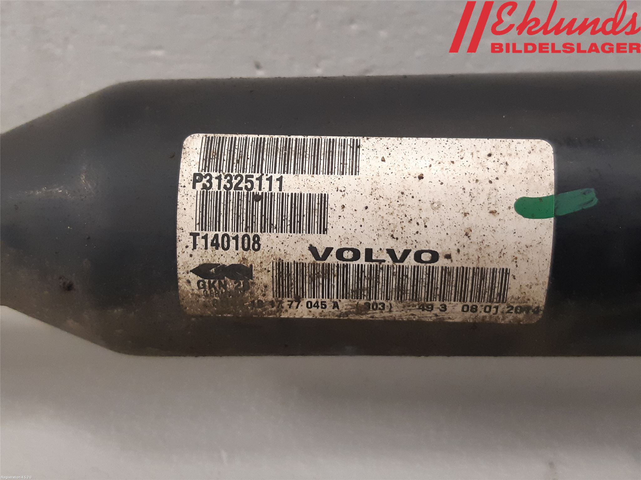 Volvo XC60 14-17 Drivaxel Fram Höger