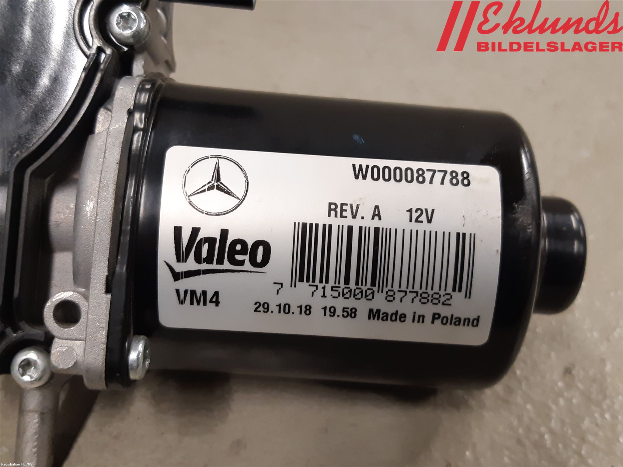 Mercedes-Benz MB SPRINTER (W907/W910) 19- Torkarmotor Vindruta