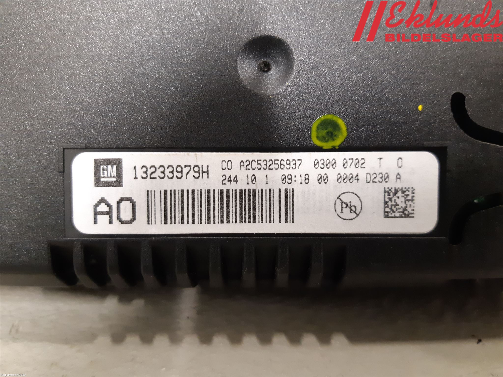 Saab 9-5 10-12 Multifunktionsdisplay