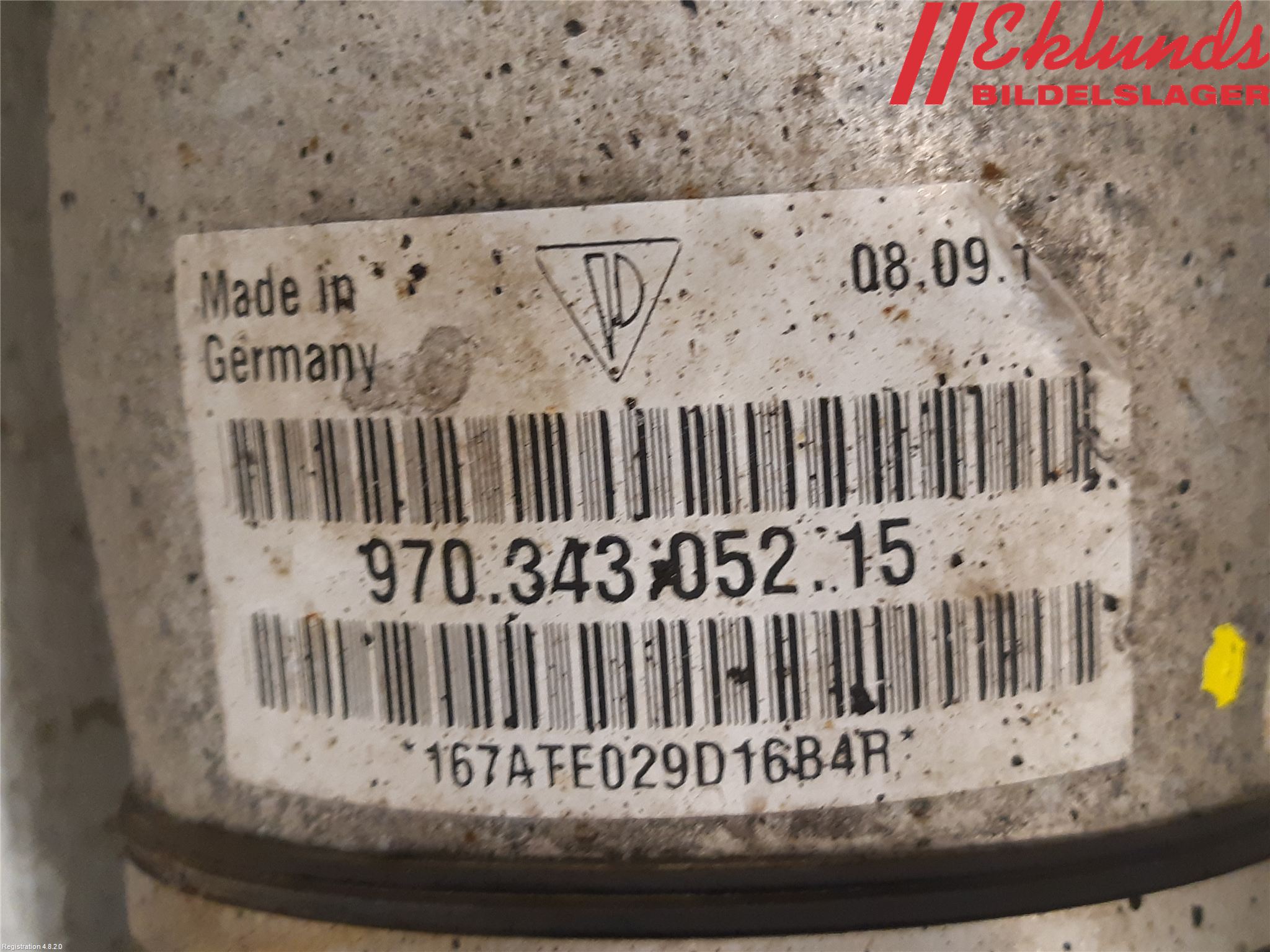 Porsche PANAMERA 09- Fjäderben Fram Höger