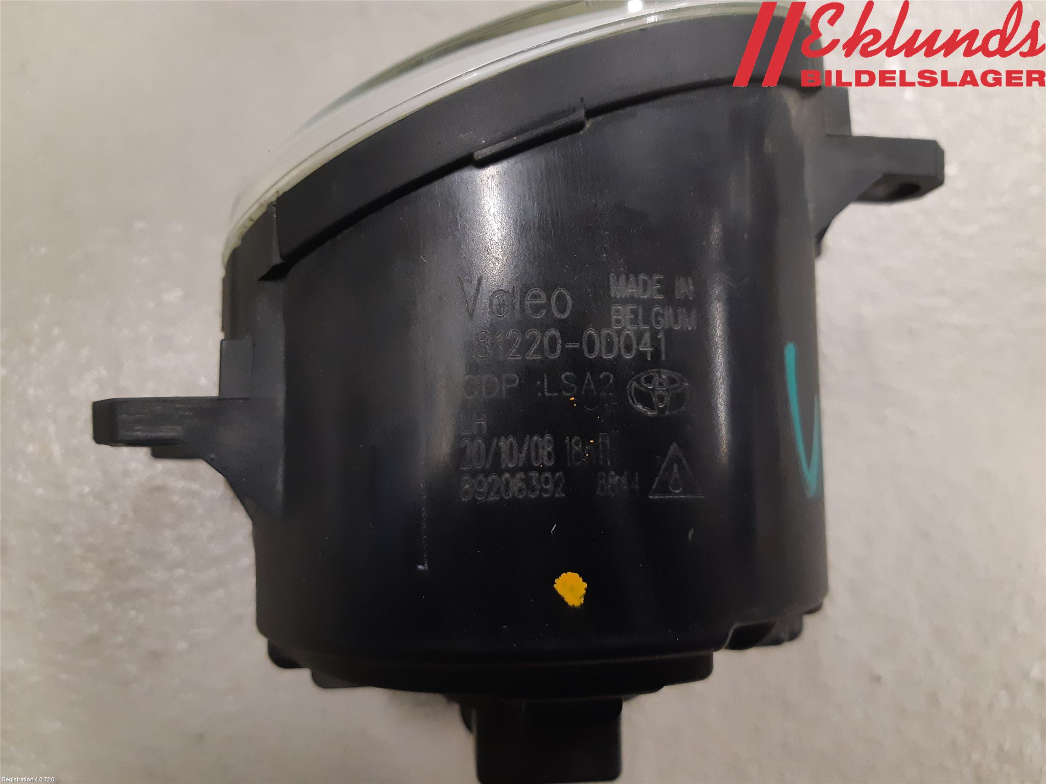 Toyota iQ Dimljus-Varselljus Fram