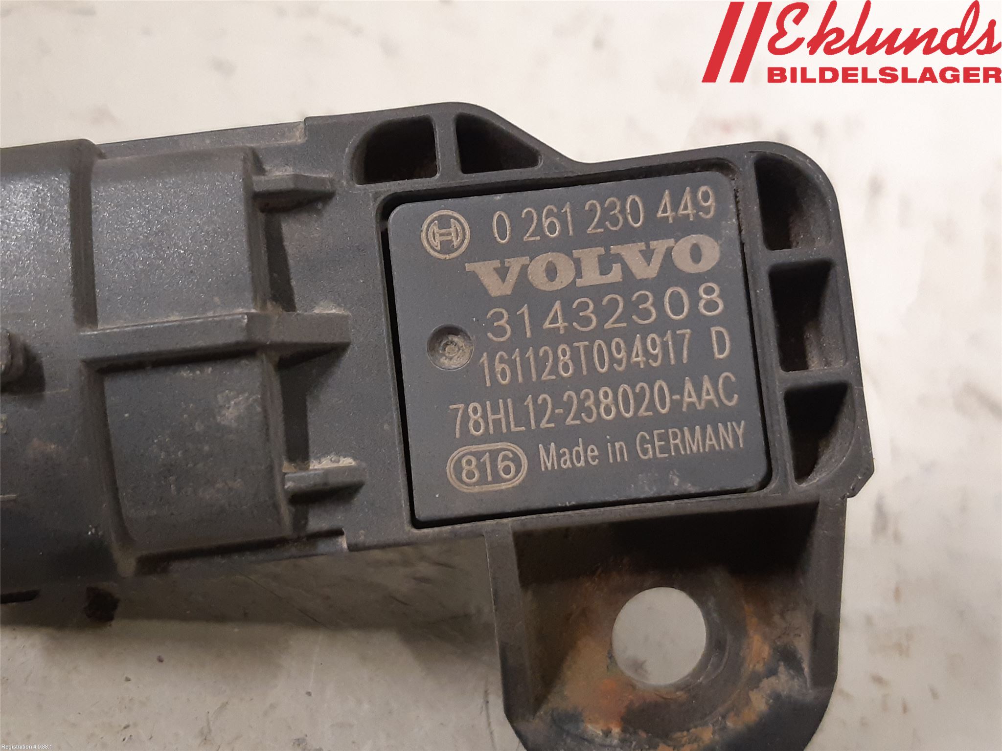 Volvo S60 14-18 Givare Laddluftstryck
