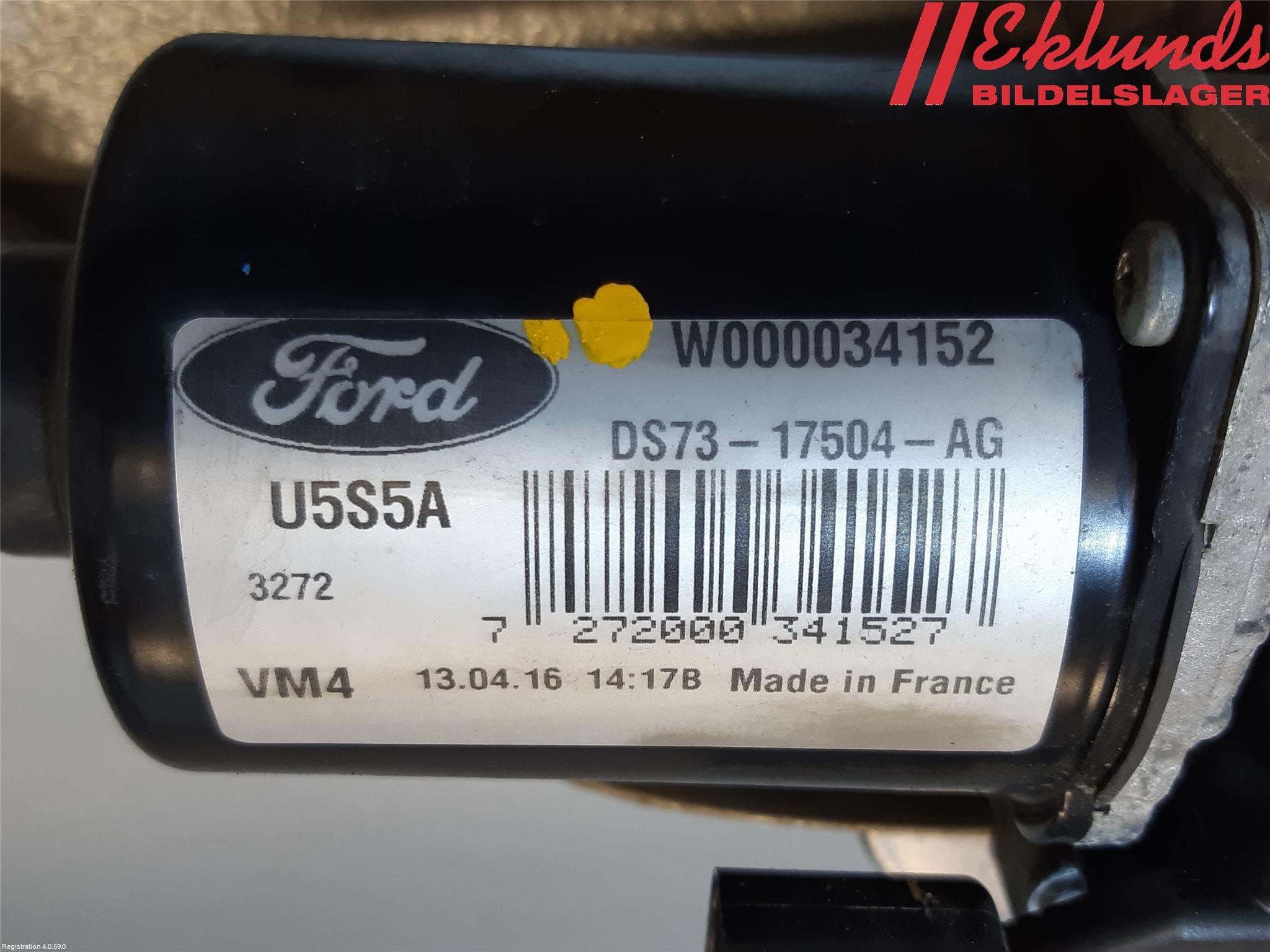 Ford MONDEO 15-22 Torkarmotor Vindruta