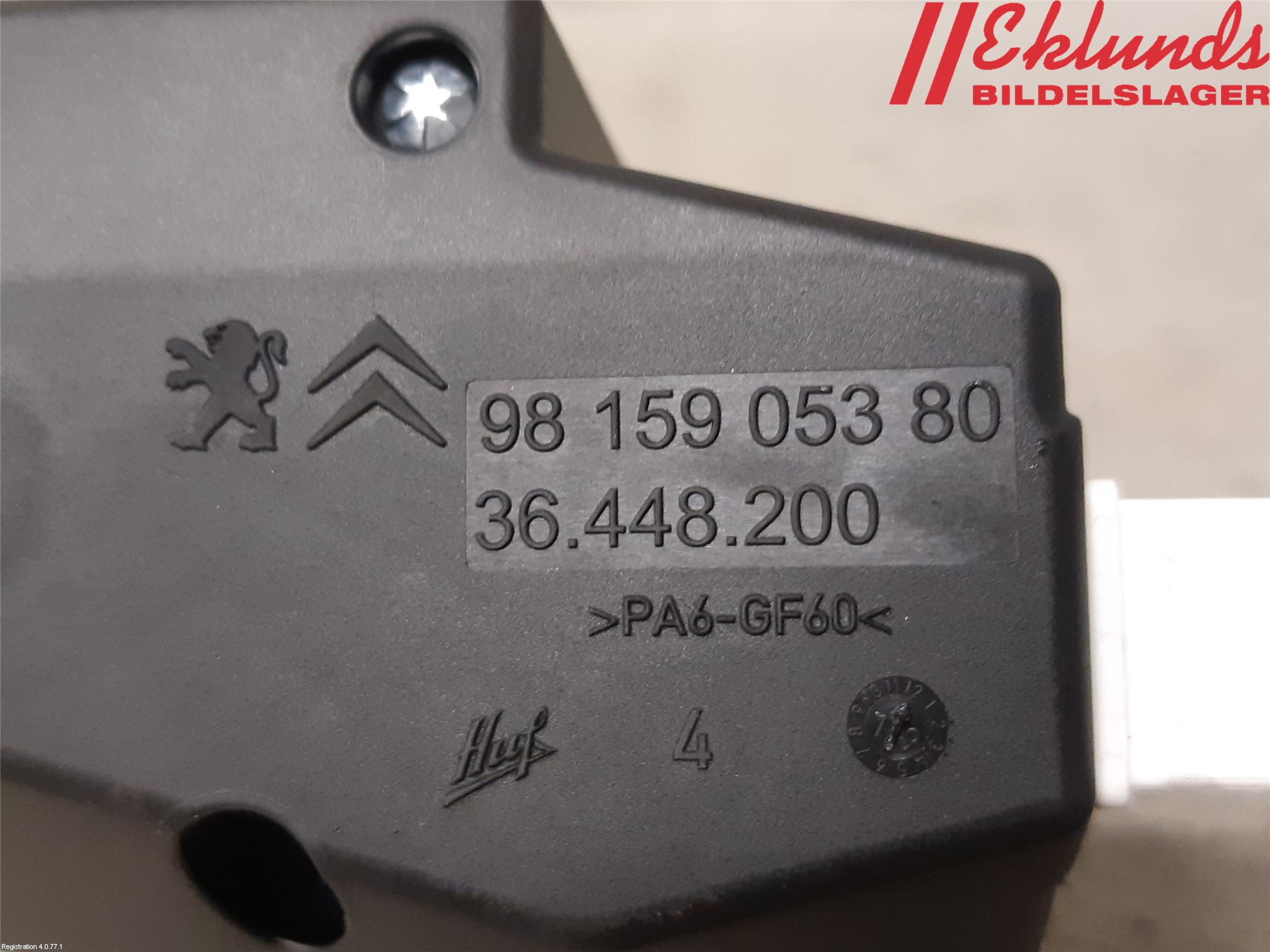 Citroen C3 AIRCROSS 18-23 Rattlås-Tändlås Elektrisk