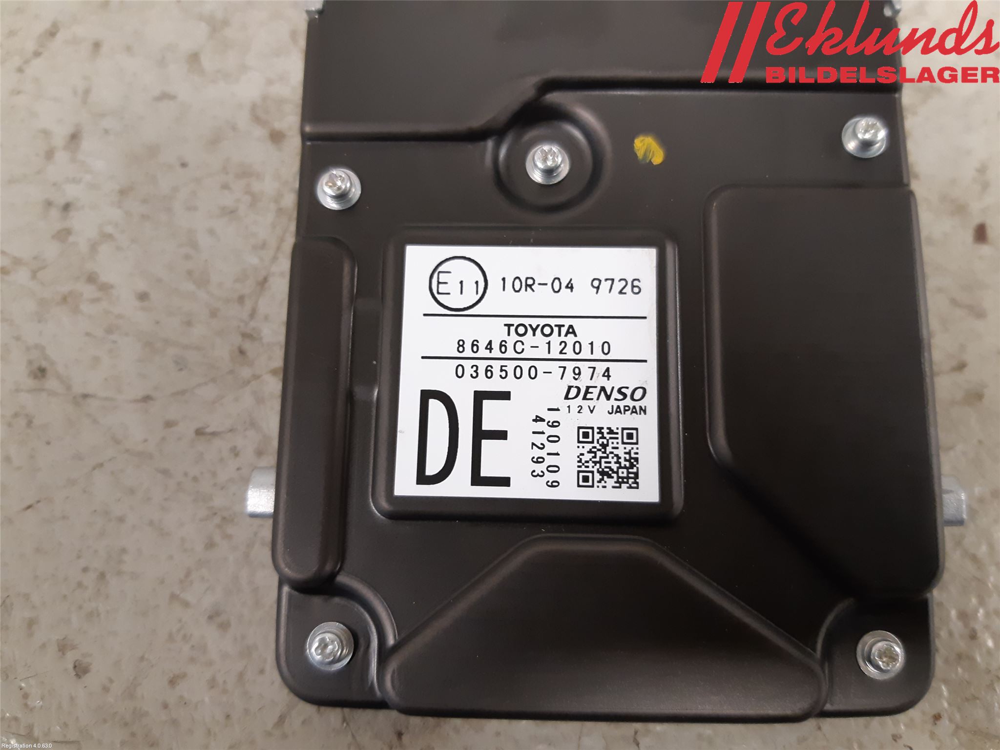 Toyota COROLLA 19- Sensor Aktivt Kollisionsskydd