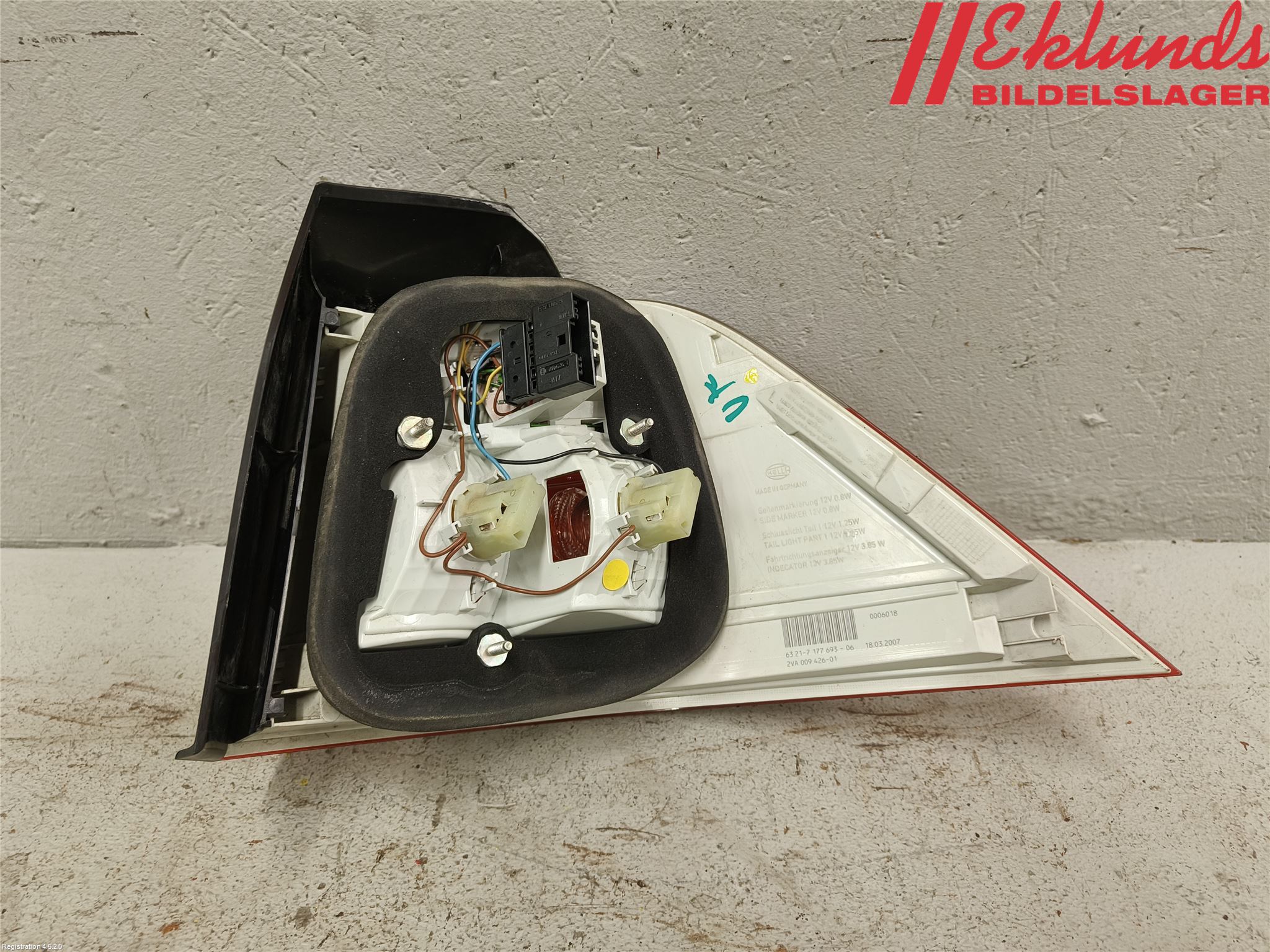 BMW 5 E60/61 Sed/Tou 02-10 Bakljus Vänster