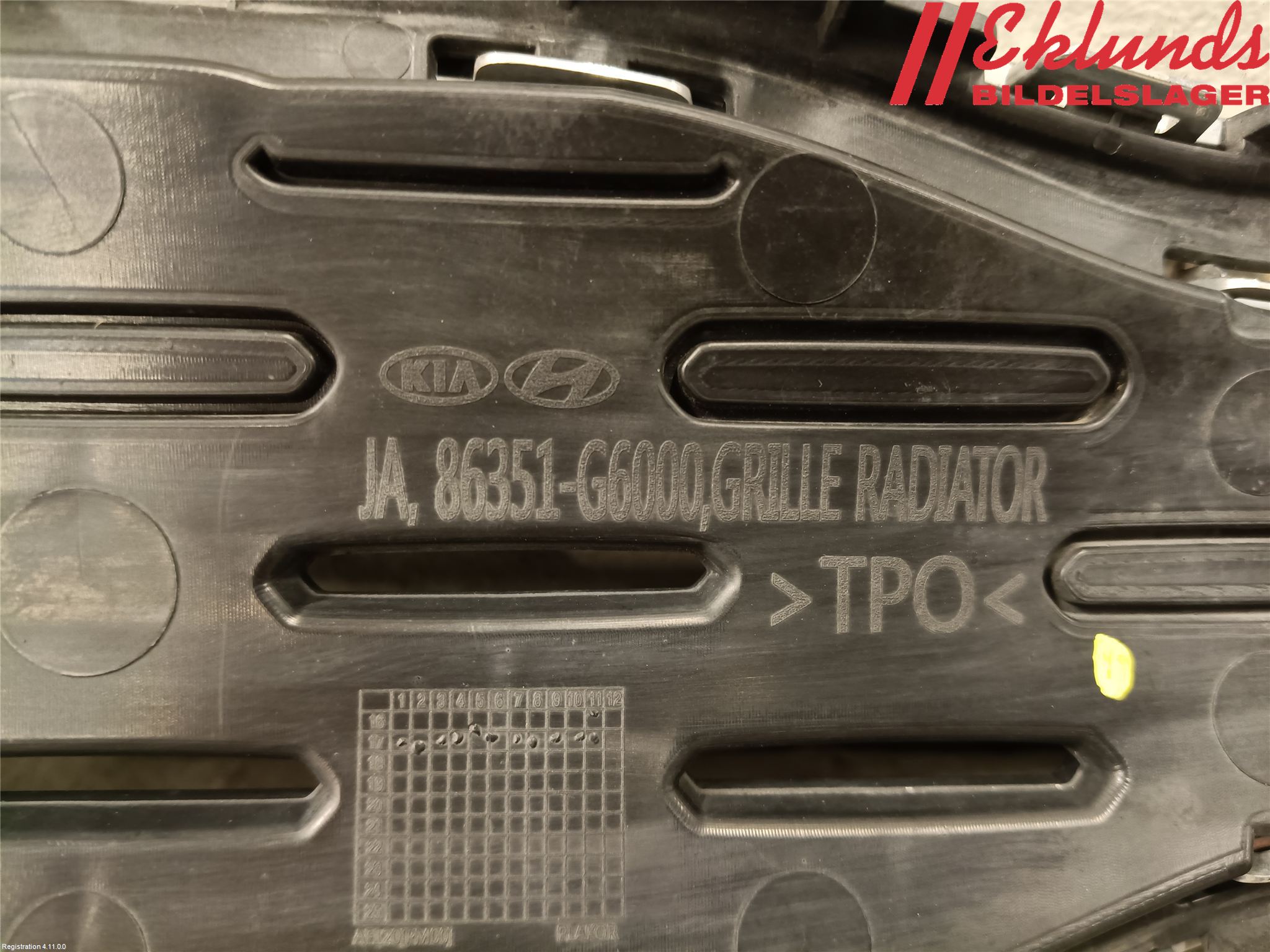 Kia PICANTO 17- Grill Komp