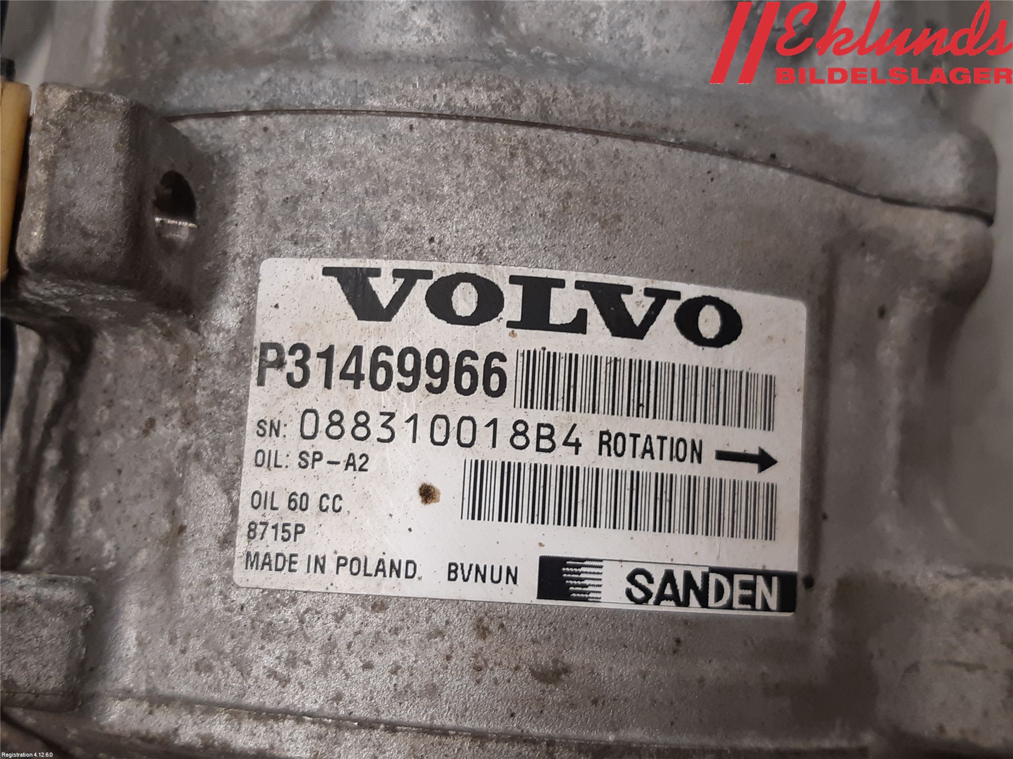Volvo V90 17->> Ac Kompressor