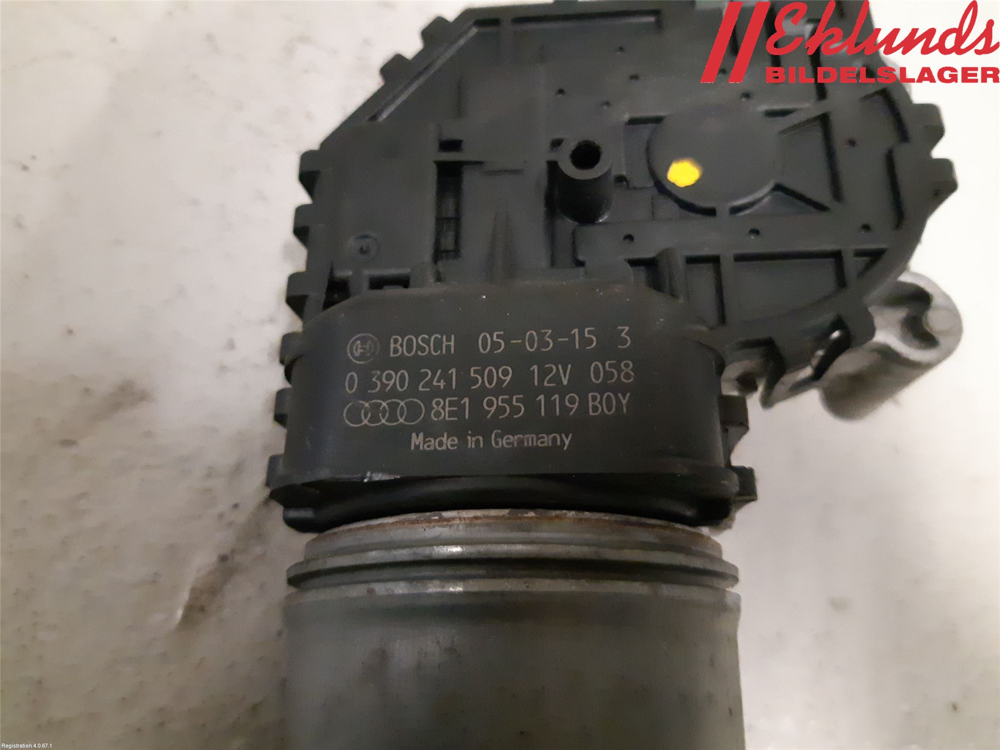 Audi A4/S4 01-05 Torkarmotor Vindruta