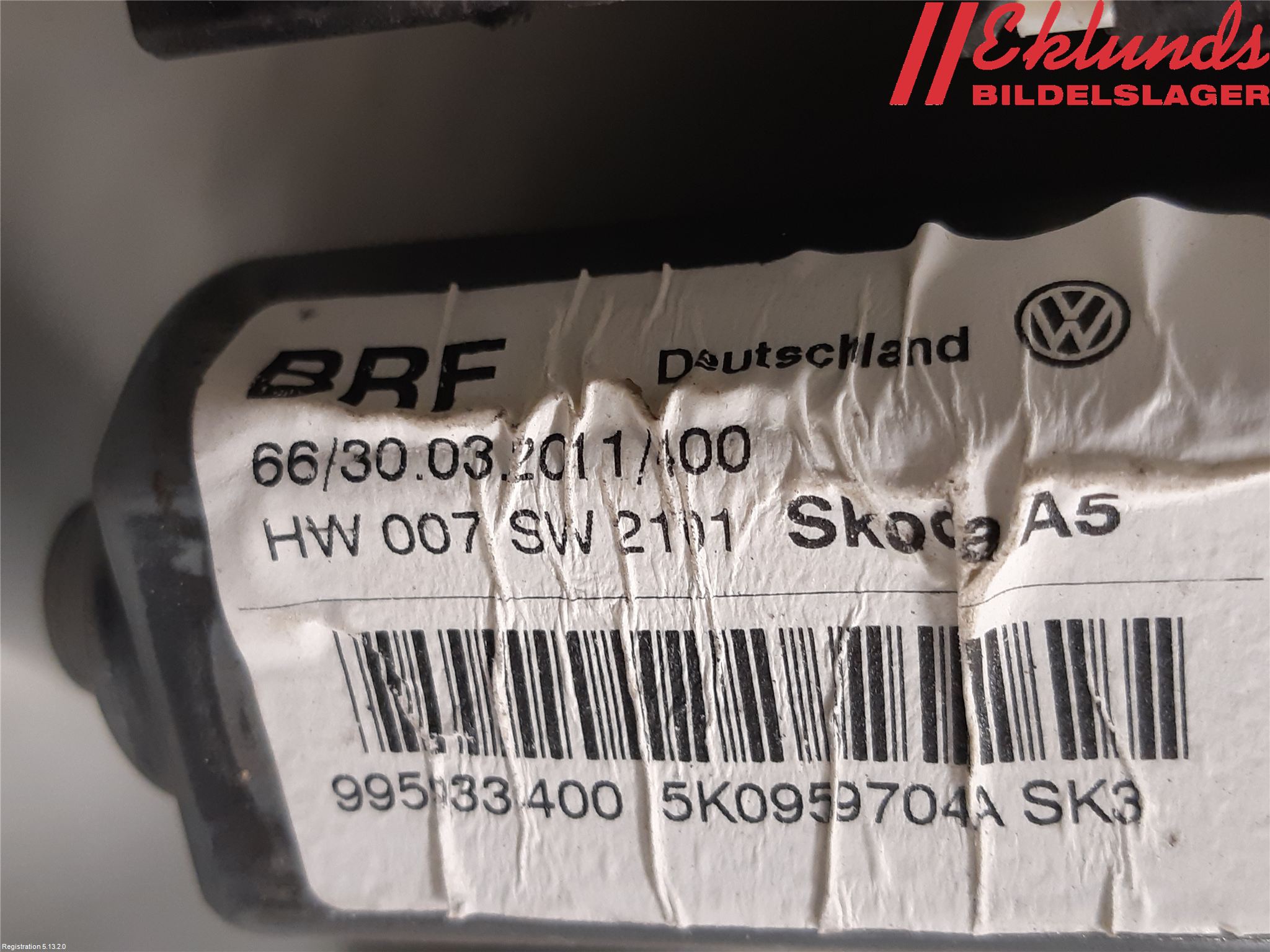 Skoda OCTAVIA (1Z) 05-13 Fönsterhiss El Kompl
