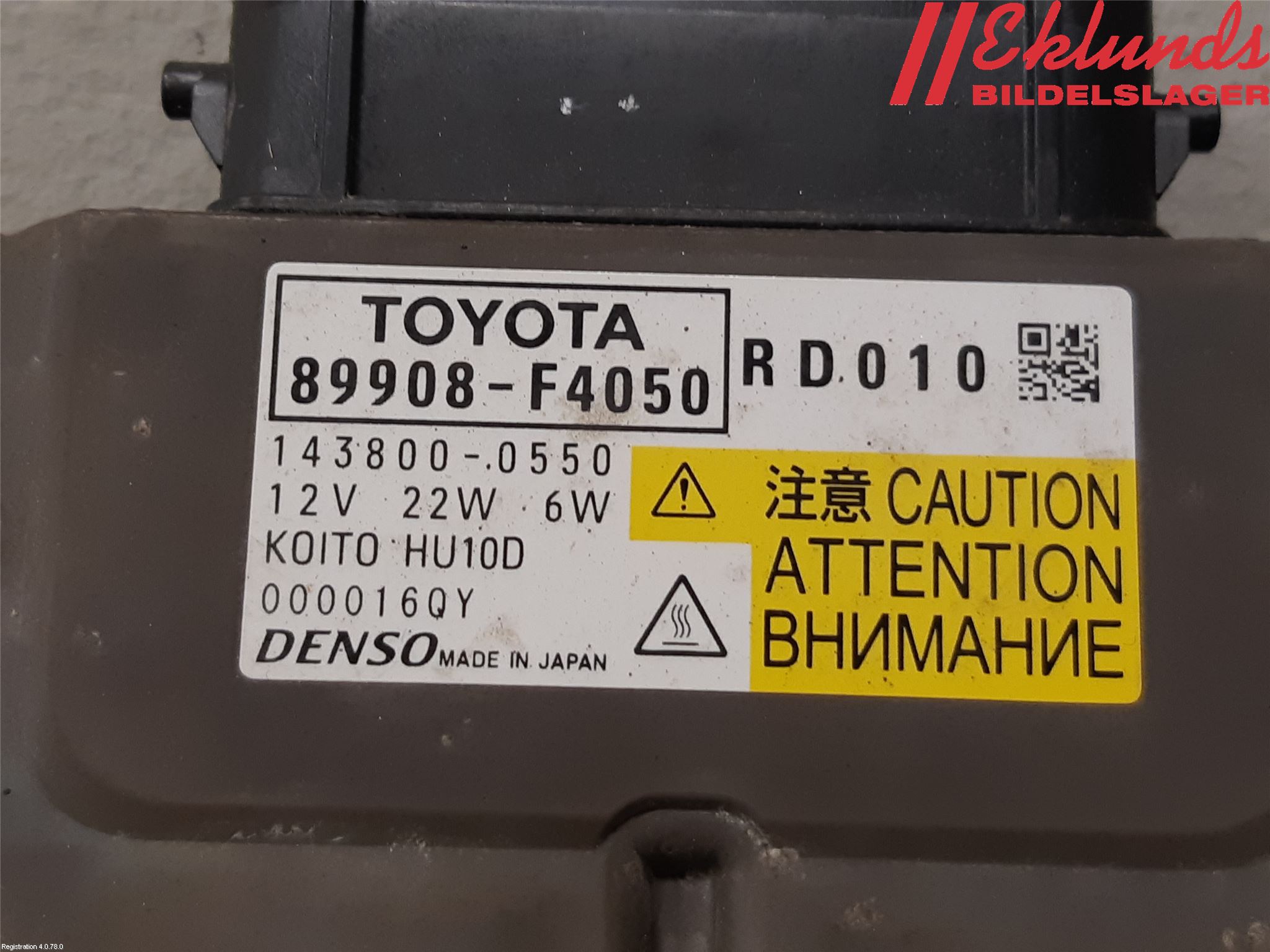 Toyota C-HR 16-23 Styrenhet Strålkastare
