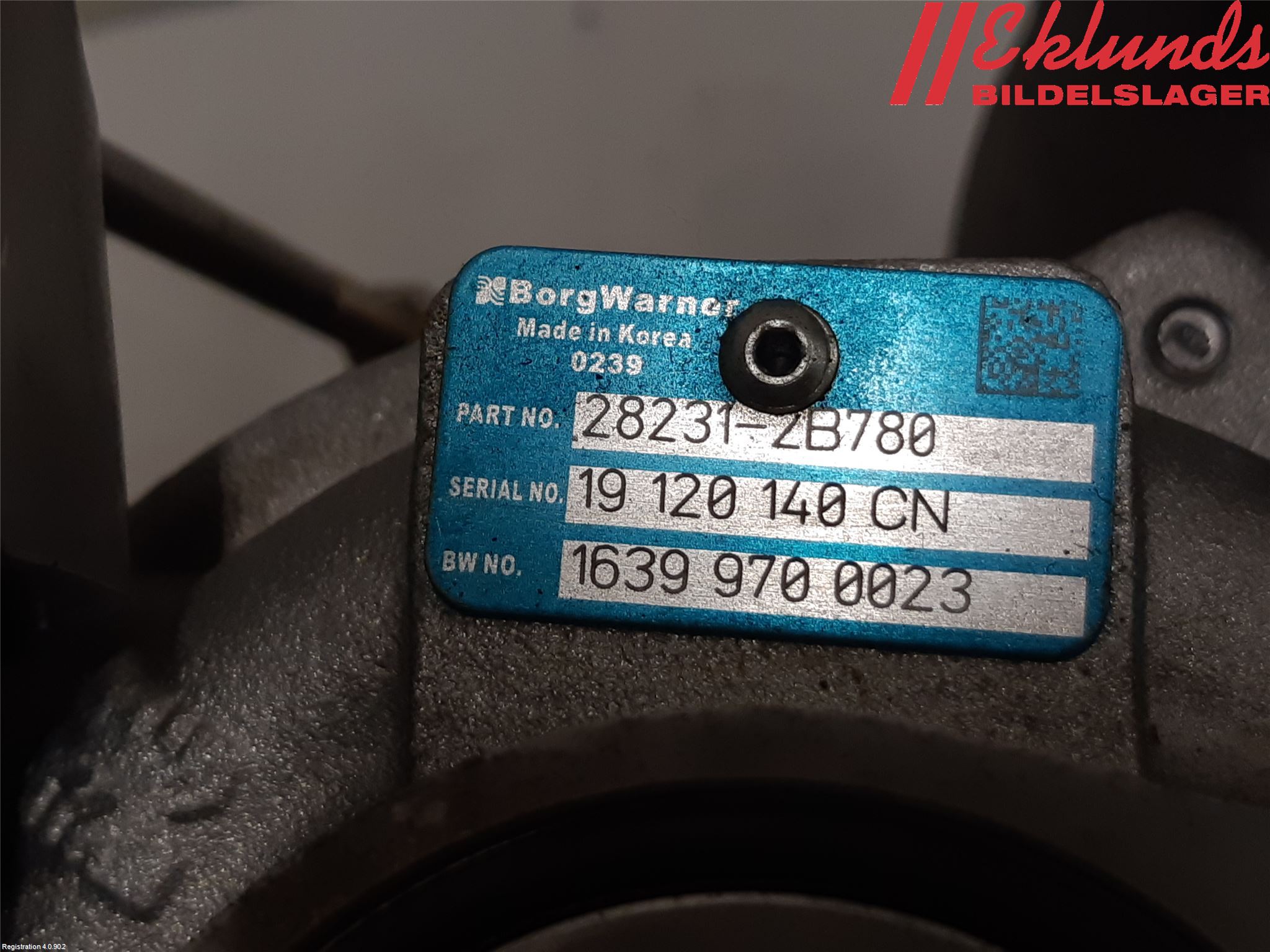 Hyundai KONA/ELECTRIC OS 18-23 Turboaggregat