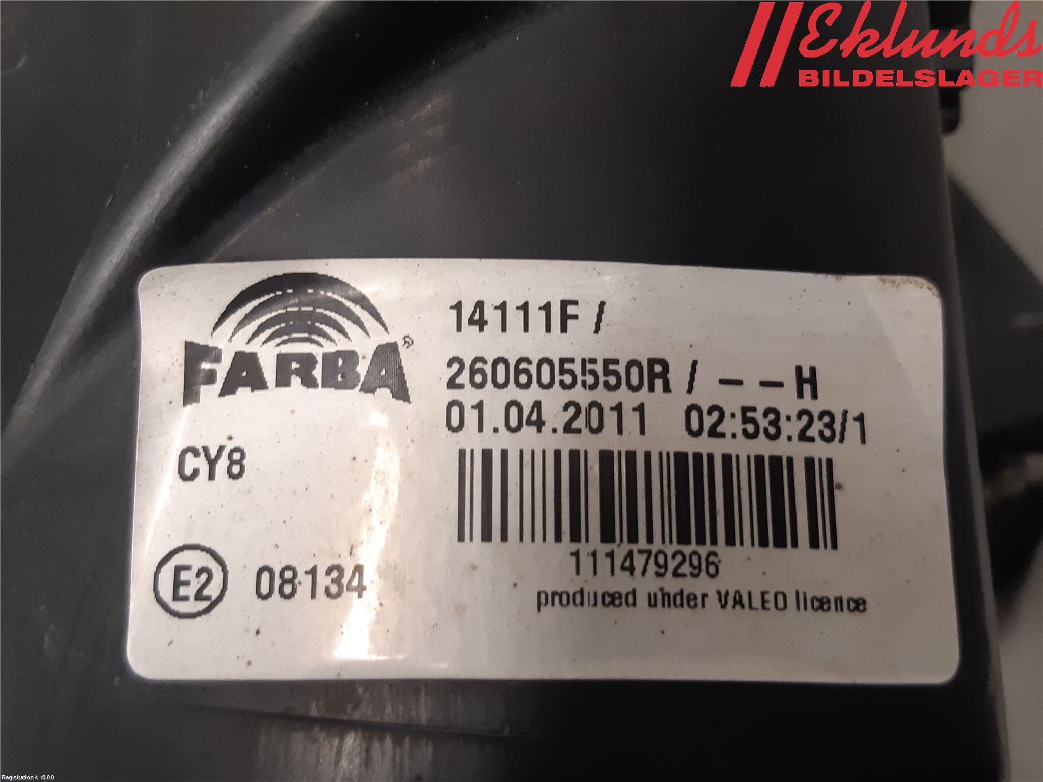 Renault CLIO III  09-12 Strålkastare Vänster