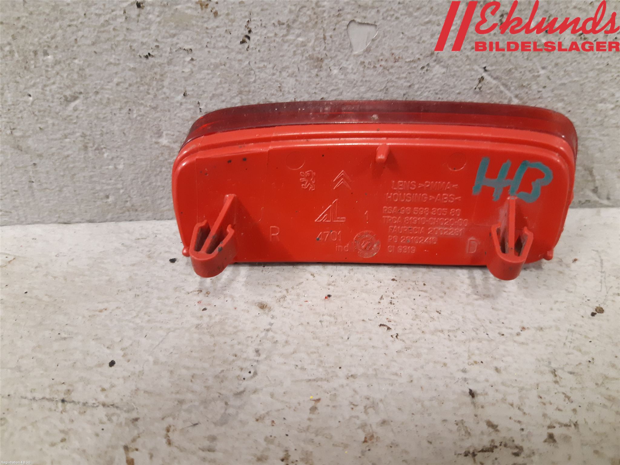 Peugeot EXPERT 07-14 Dimljus/Reflex Bak