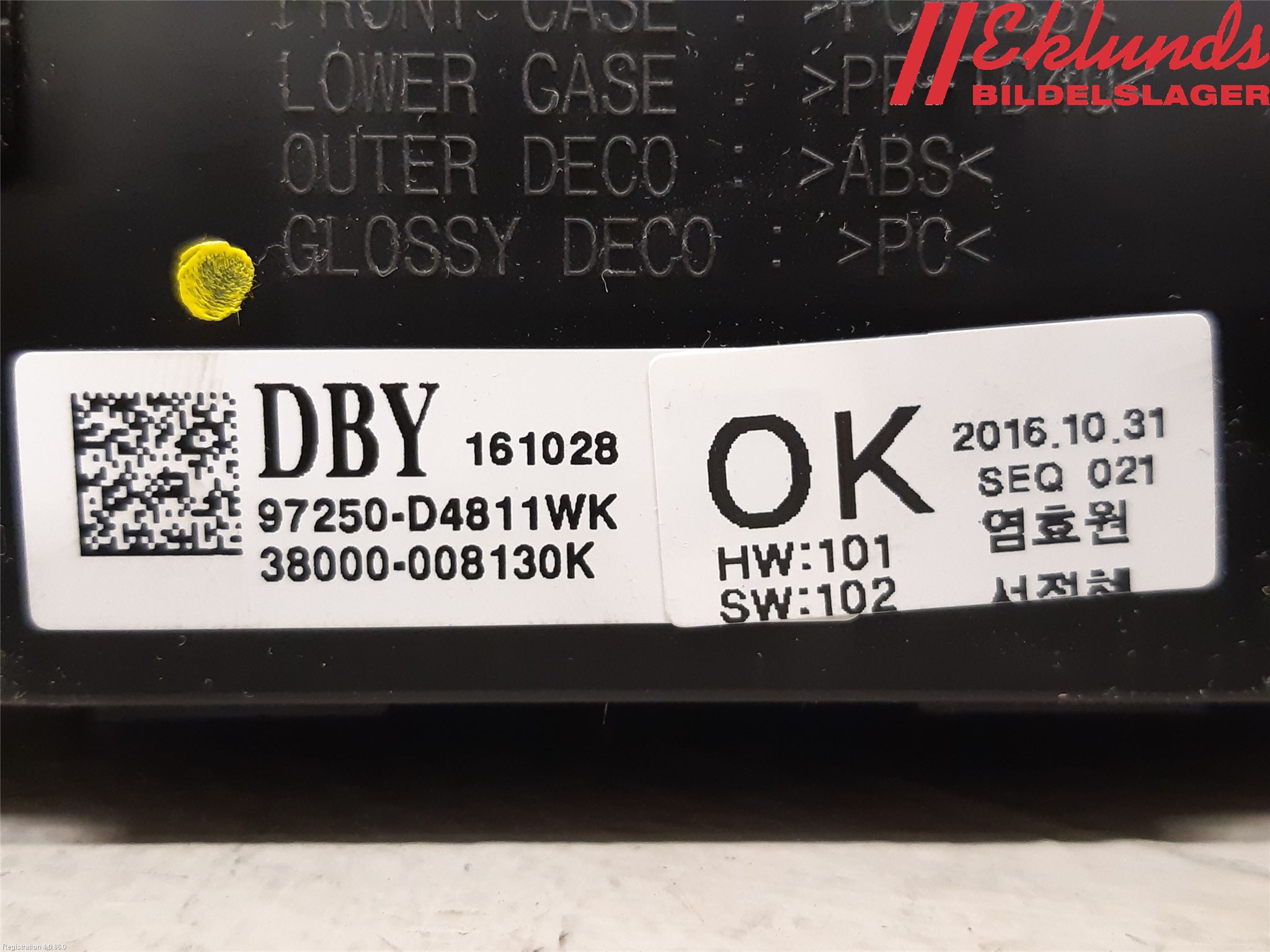 Kia OPTIMA 16-20 Ac Styrenhet Ac Manöveren