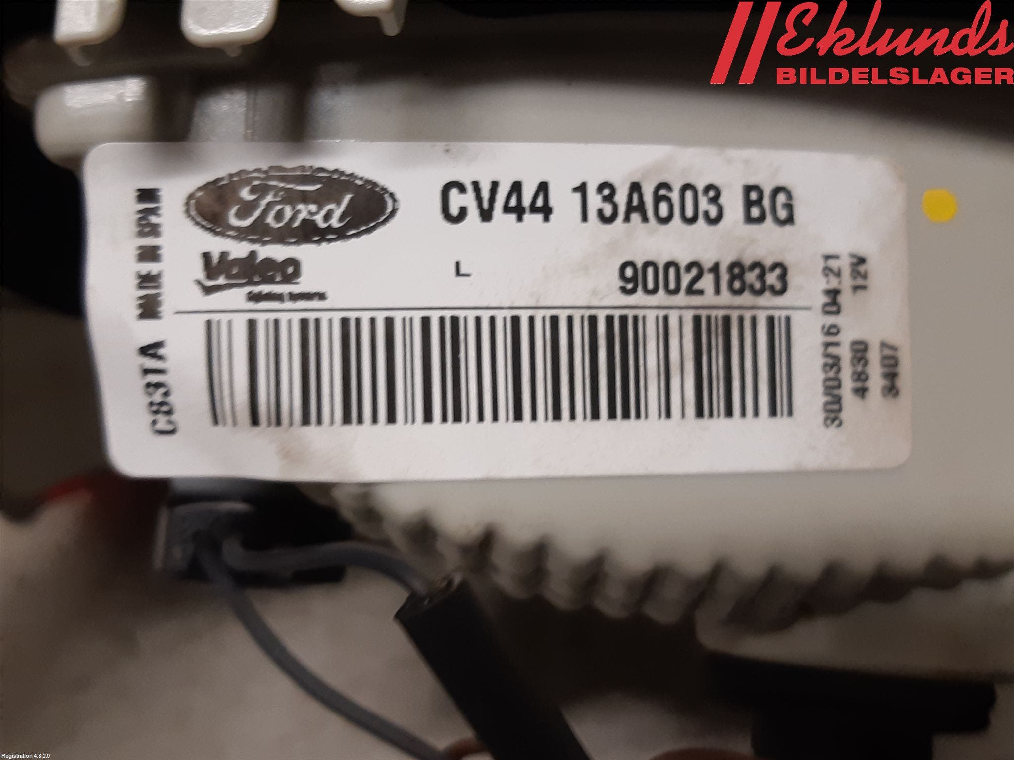 Ford KUGA 13-16 Bakljus Lucka Vä