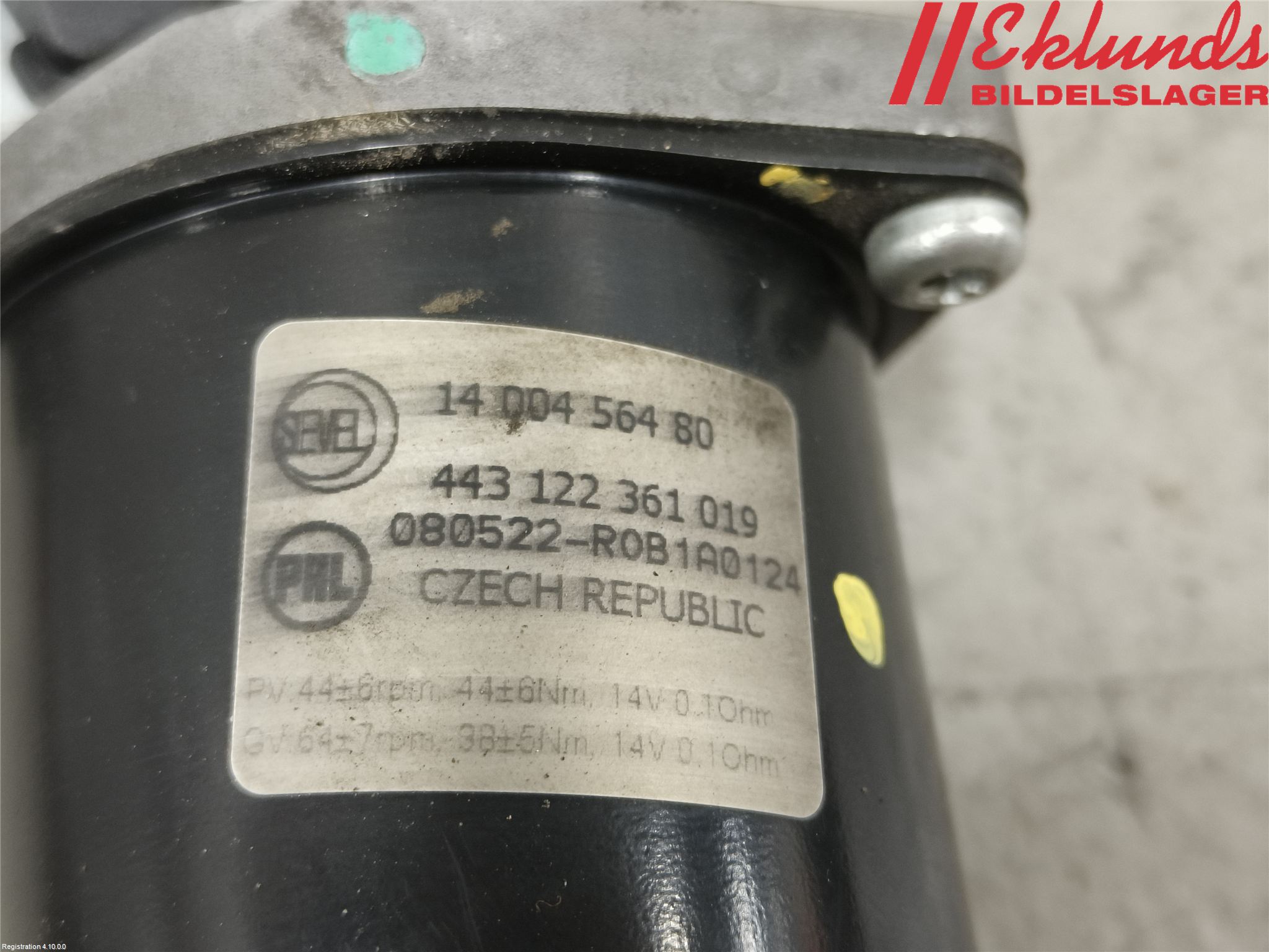 Citroen JUMPY 07-16 Torkarmotor Vindruta