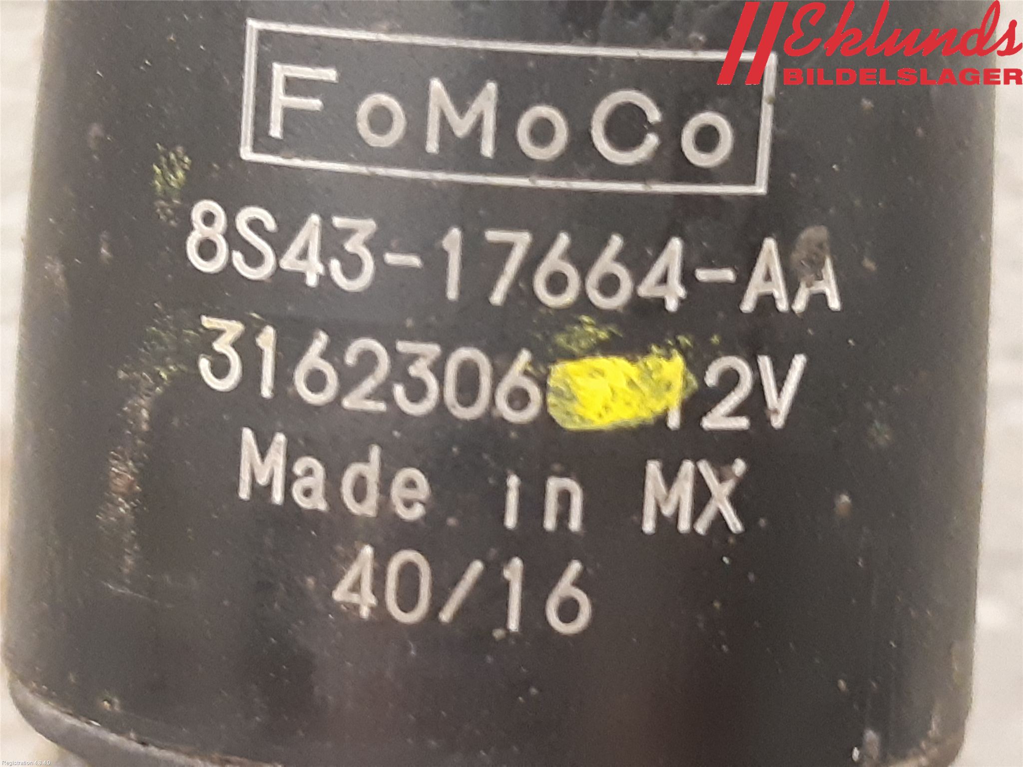 Ford MUSTANG VI 15-22 Spolarpump Vindruta