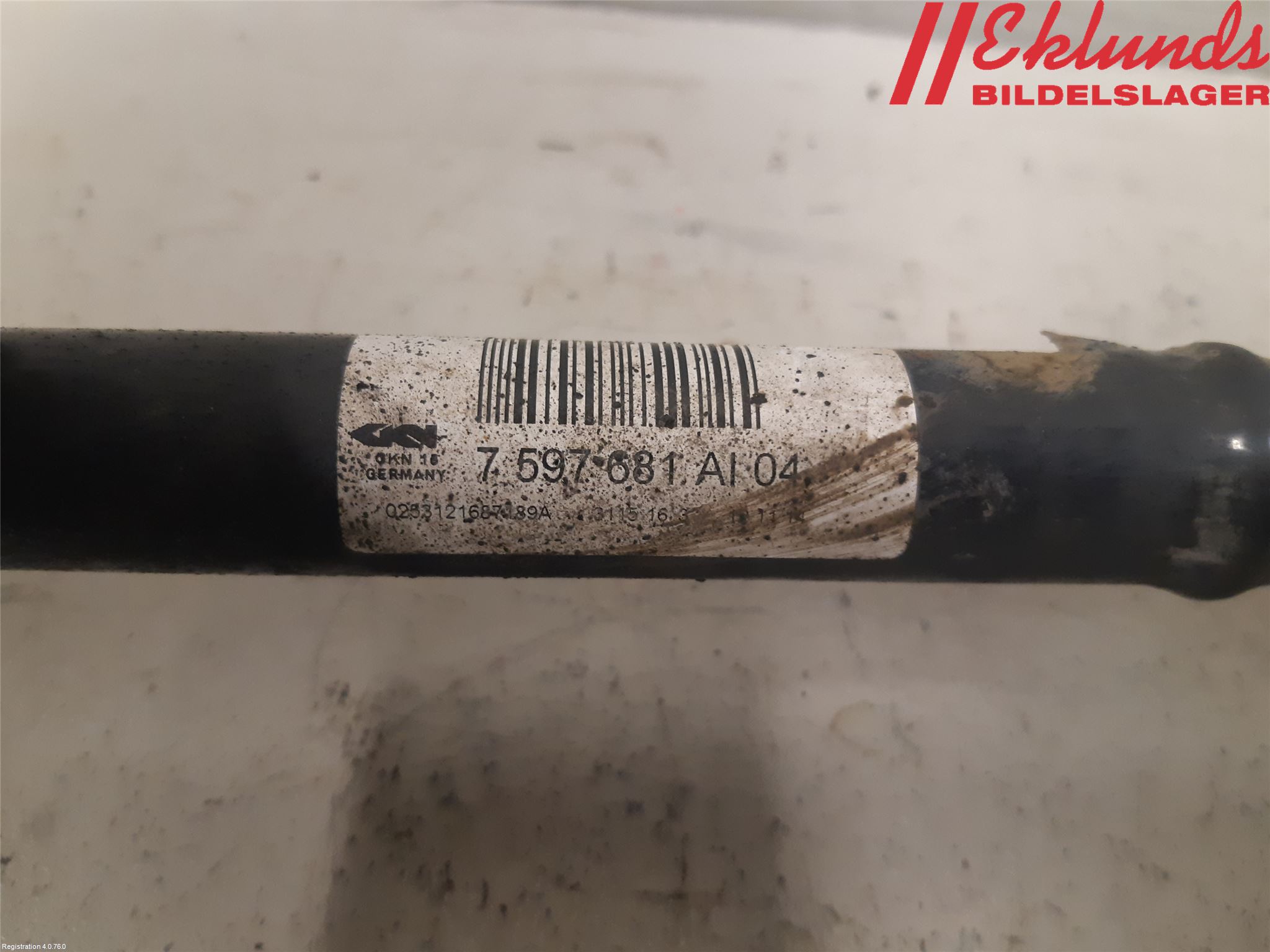 BMW 3 GT F34 13-19 Drivaxel Bak Vänster
