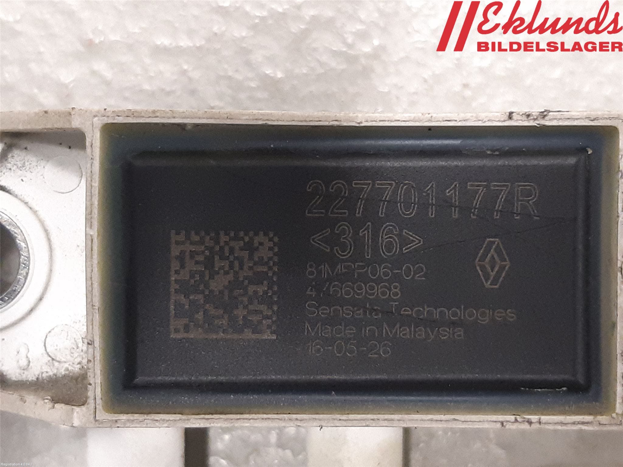 Renault CLIO IV 12-16 Sensor Avgas