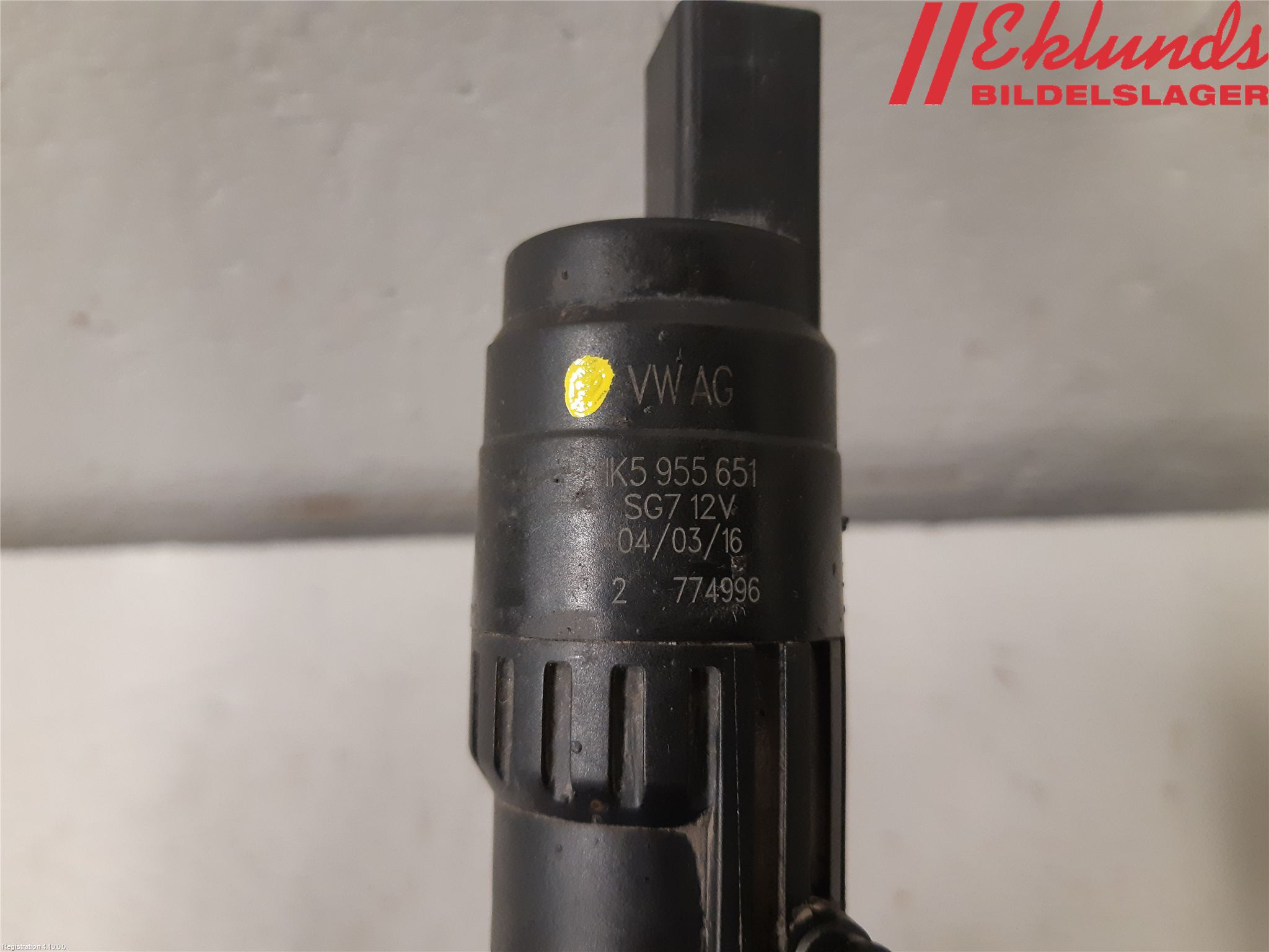 Volkswagen VW TRANSP/CARAVELLE (T6) 16-22 Spolarpump Vindruta