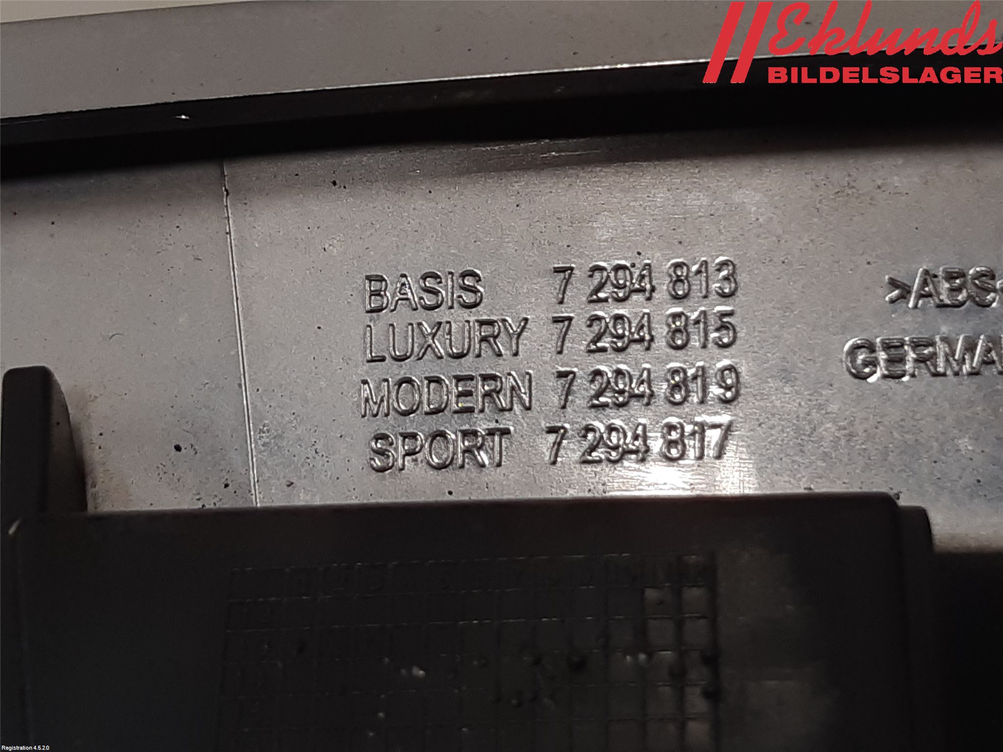 BMW 4 F32/F33/F82/F83 13-20 Grilldel Vänster