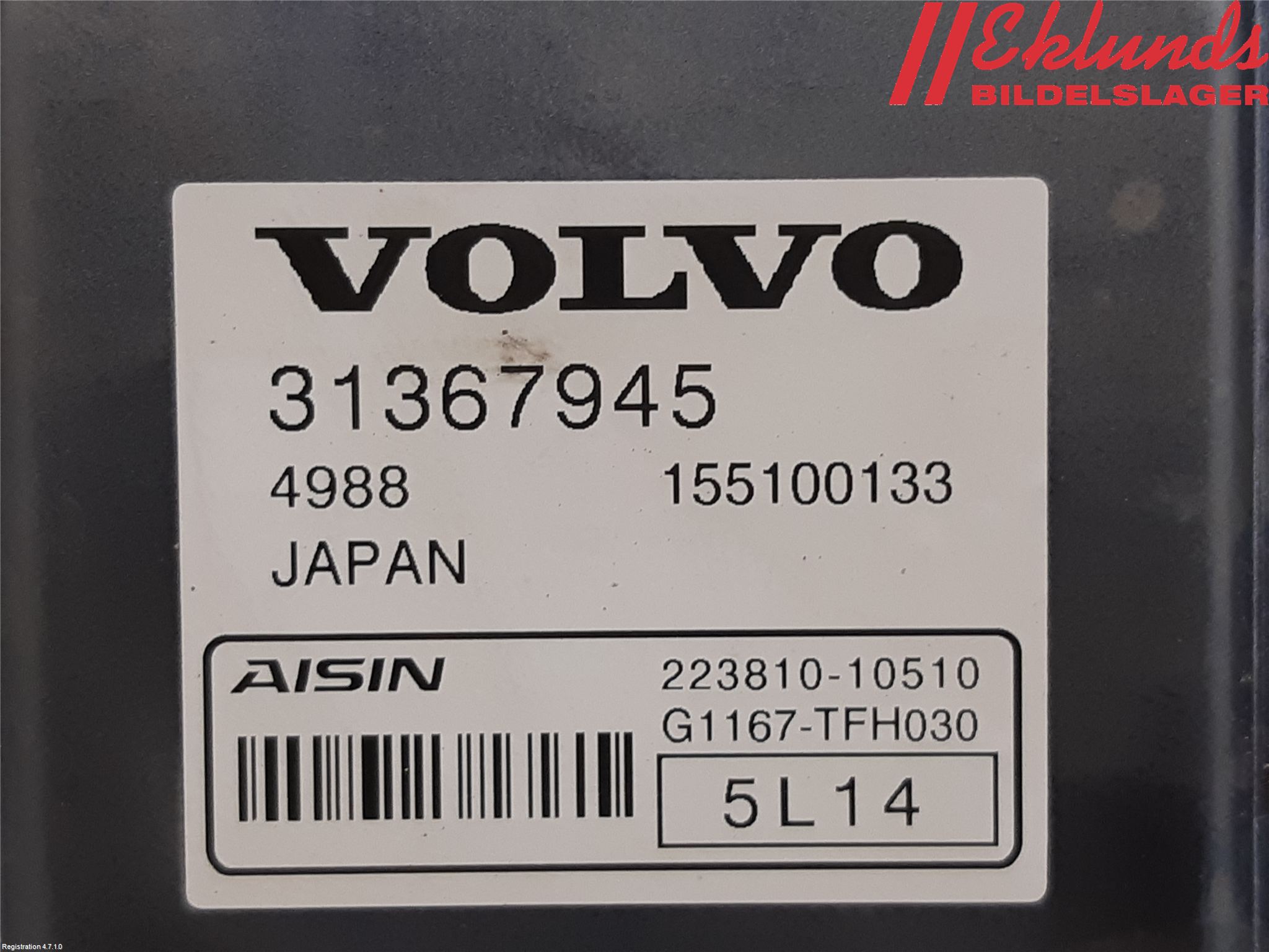 Volvo XC90/RECHARGE 16- Styrenhet Växellåda