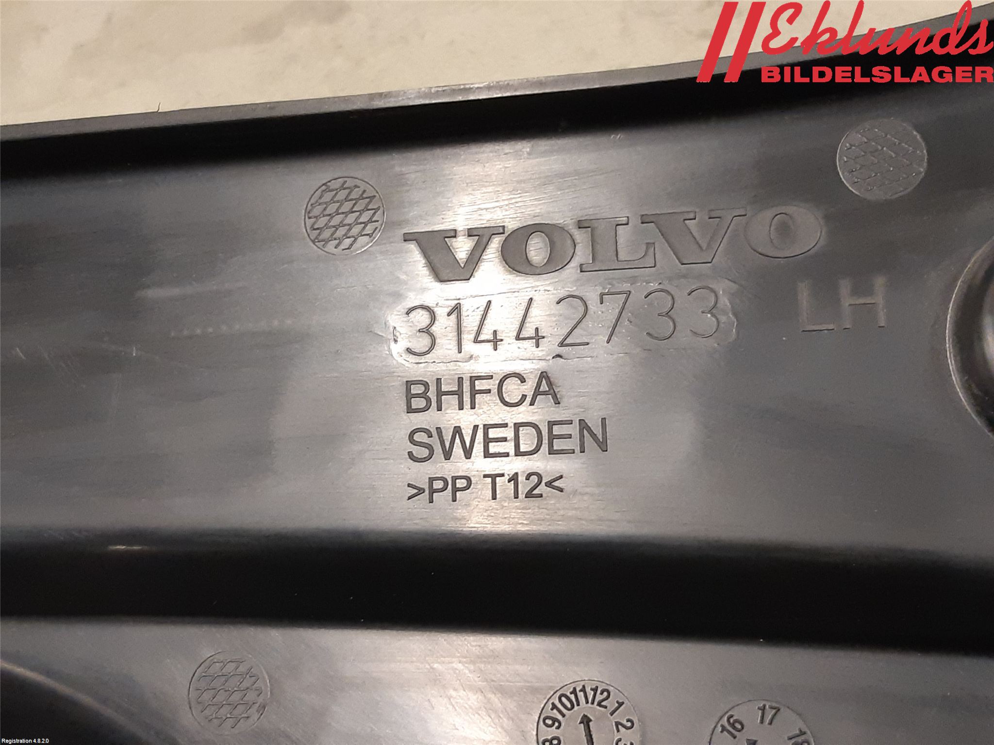 Volvo XC90/RECHARGE 16- Täckplast Front