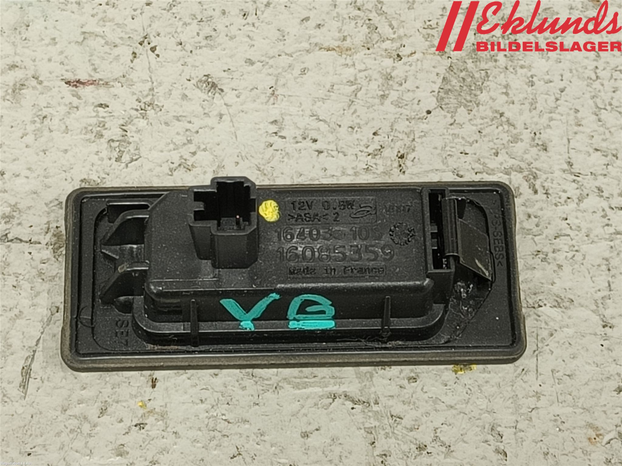 Volkswagen VW GOLF / E-GOLF VII 13-20 Skylt Belysning