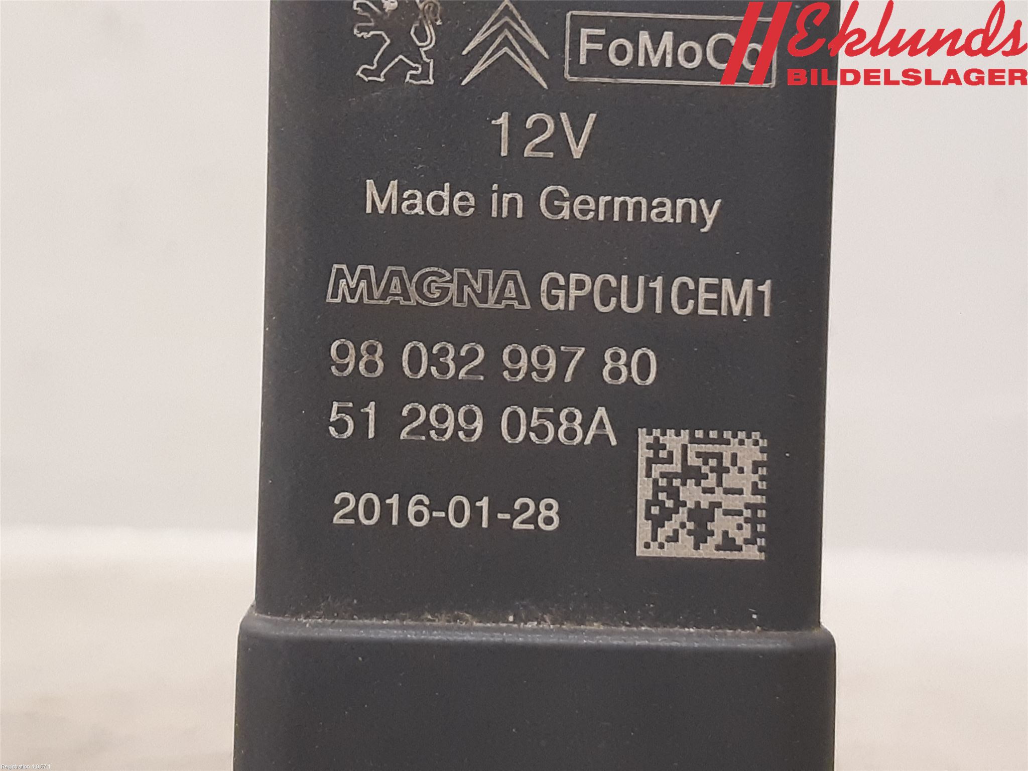 Ford GALAXY 16- Relä Glödning Diesel