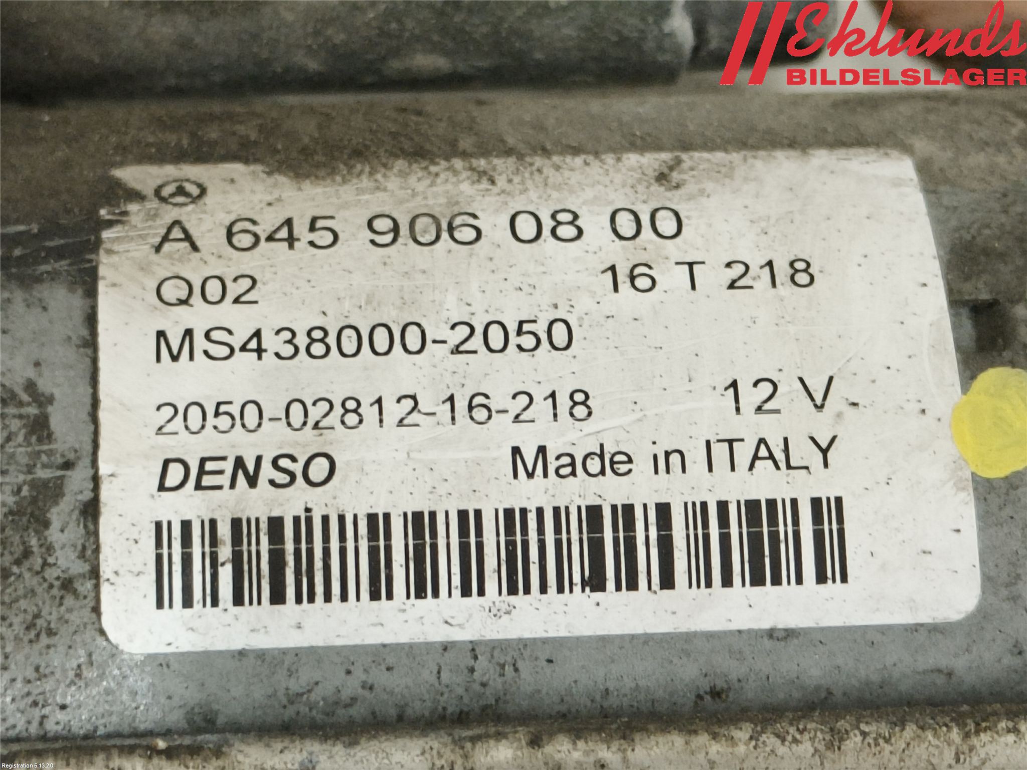 Mercedes-Benz MB A-KLASS (W176) 13-18 Startmotor