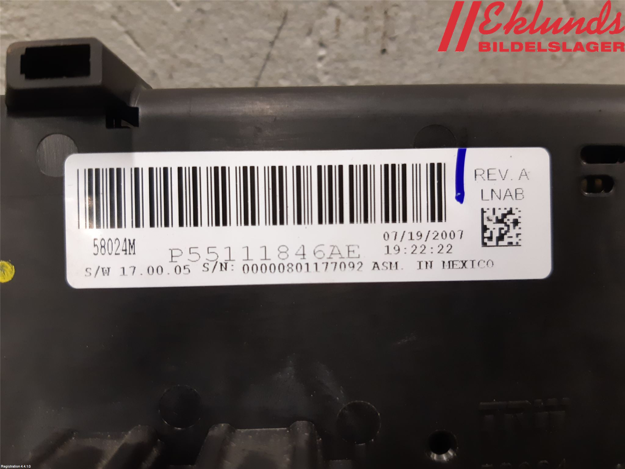 Dodge NITRO Ac Styrenhet Ac Manöveren