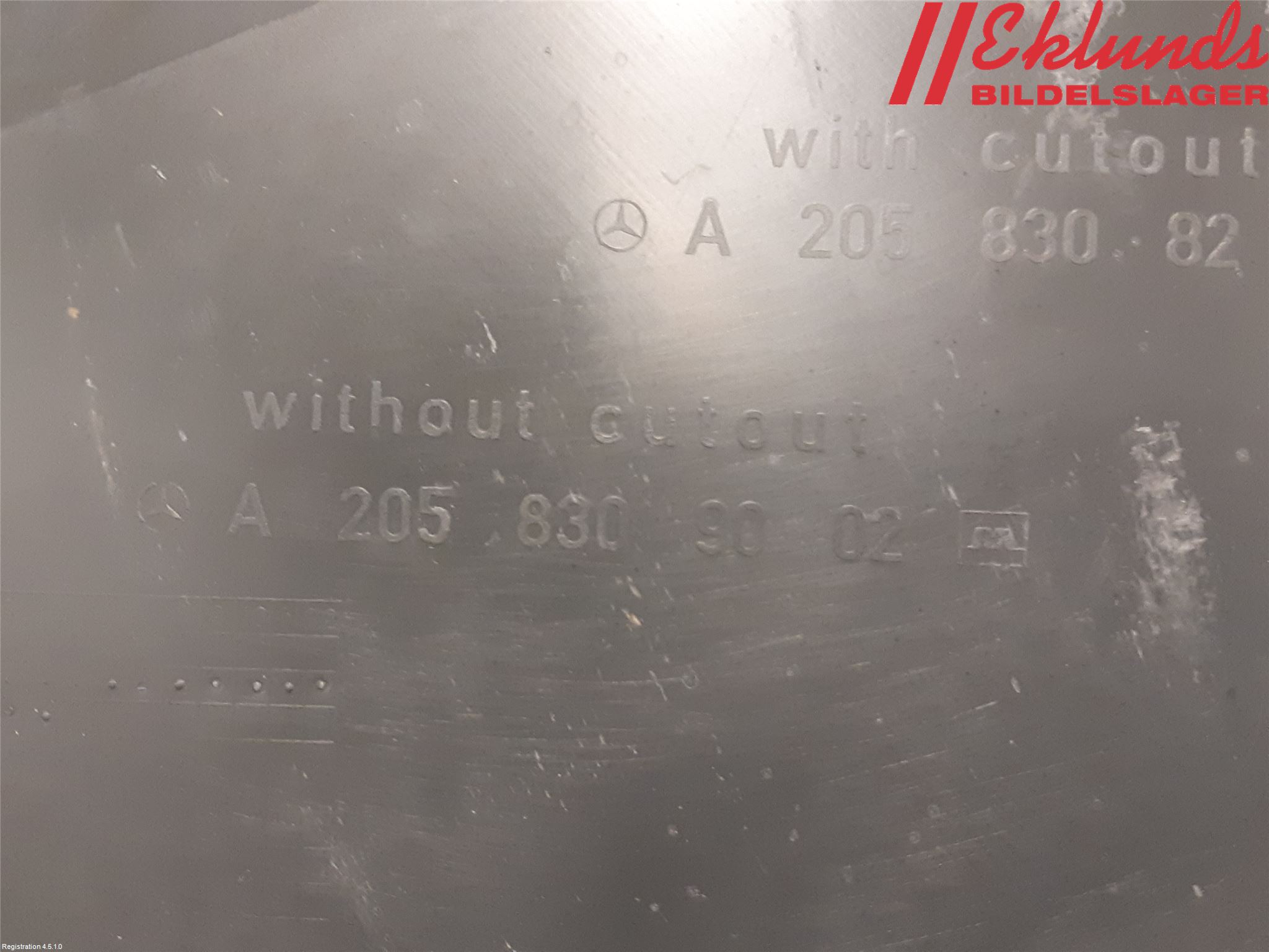 Mercedes-Benz MB C-KLASS (W205) 14-21 Torpedplåt-Torpedplast