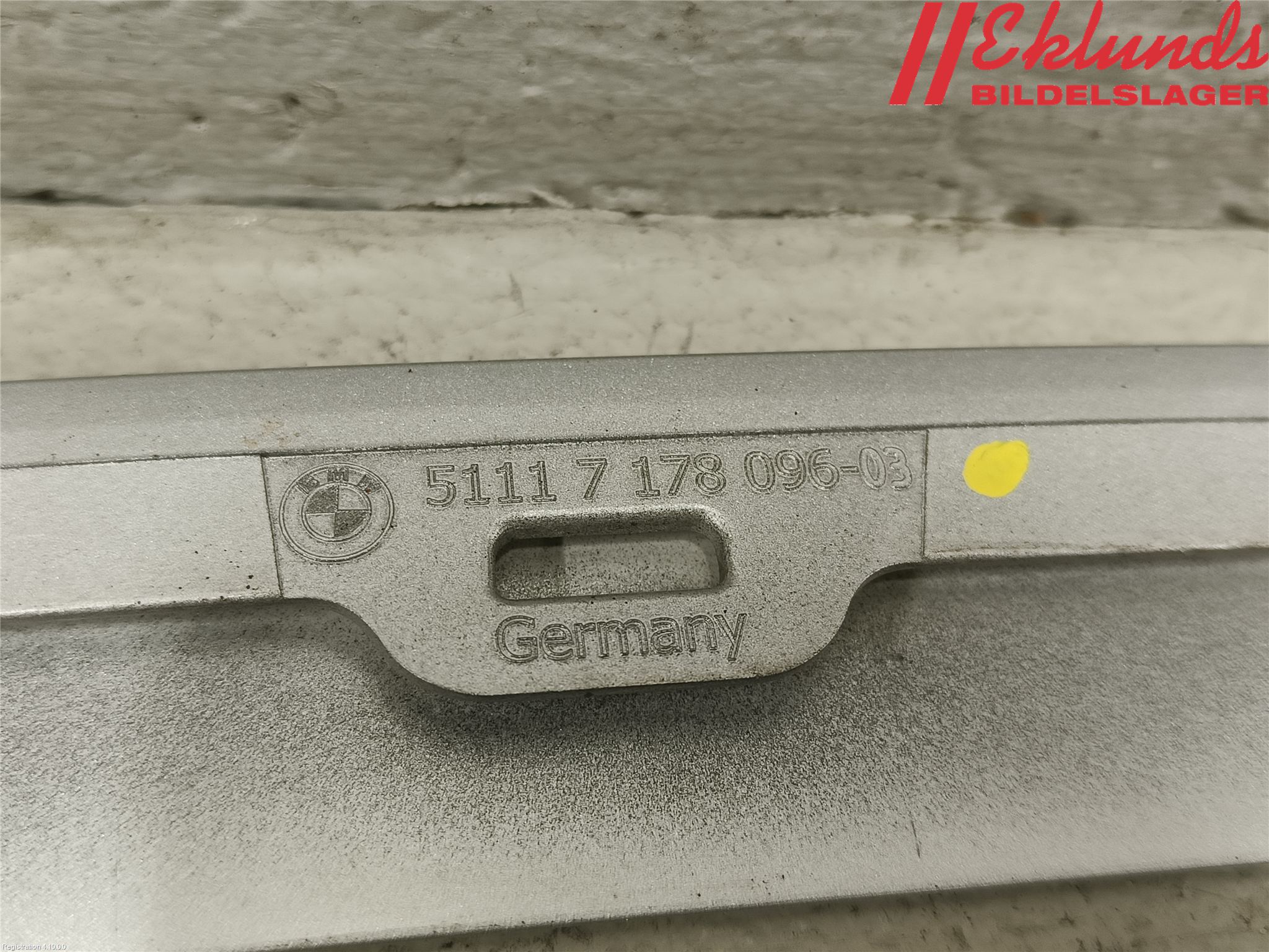 BMW 5 E60/61 Sed/Tou 02-10 Stötfångarlist Fram