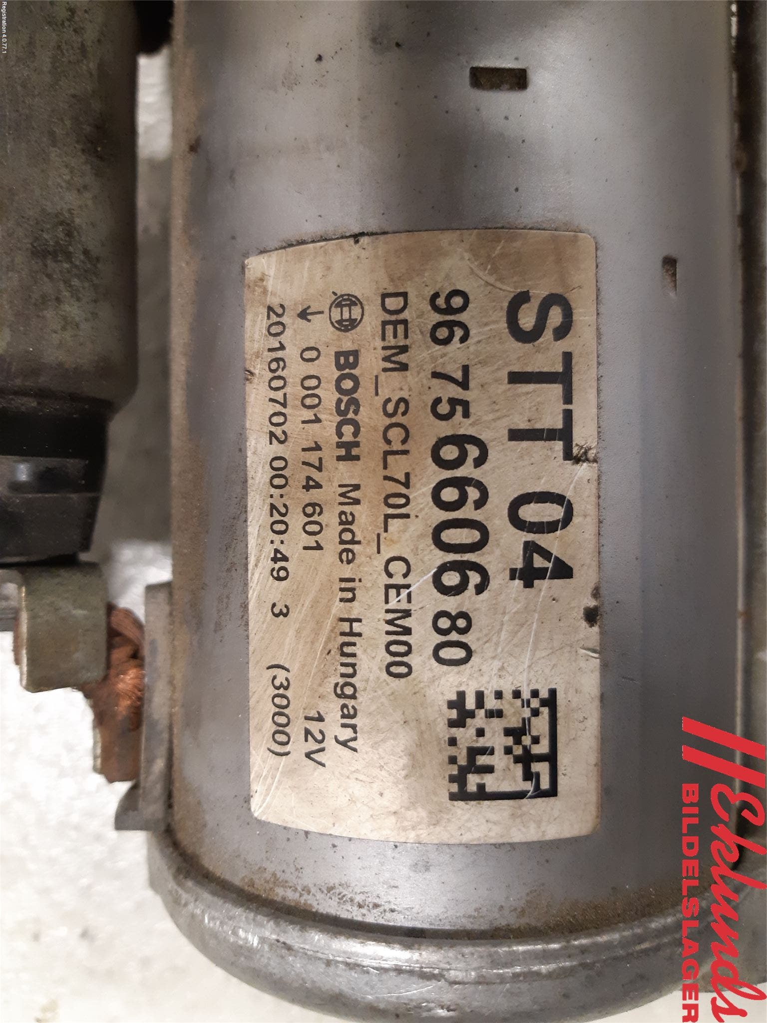 Citroen BERLINGO 08-18 Startmotor Diesel