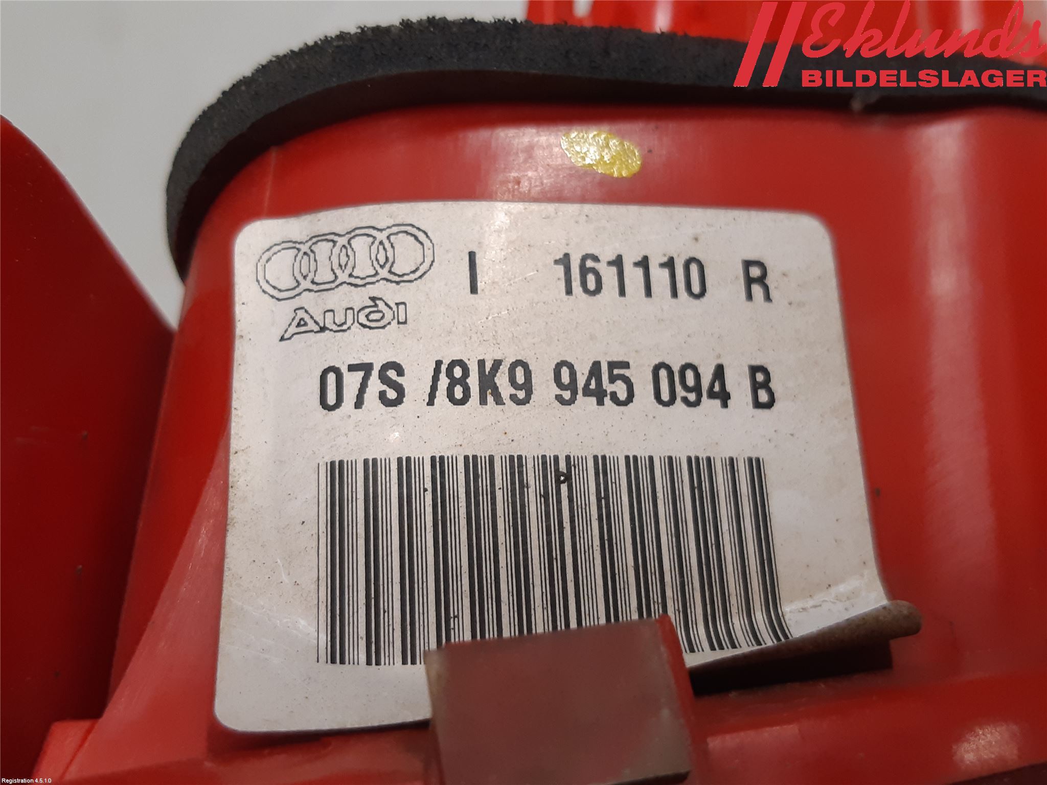 Audi A4/S4 08-11 Bakljus Lucka Hö