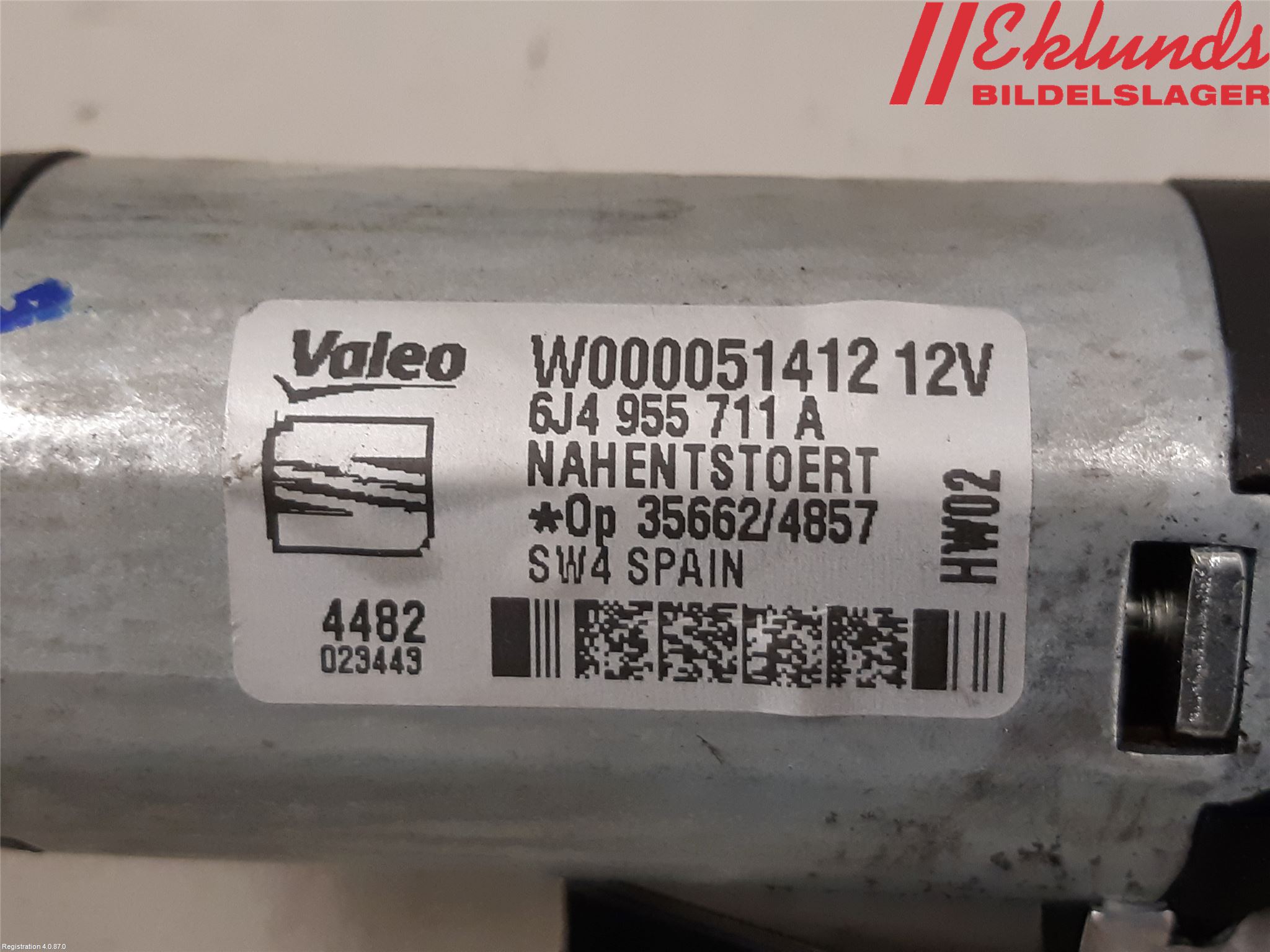 Seat IBIZA IV 08-16 Torkarmotor Baklucka
