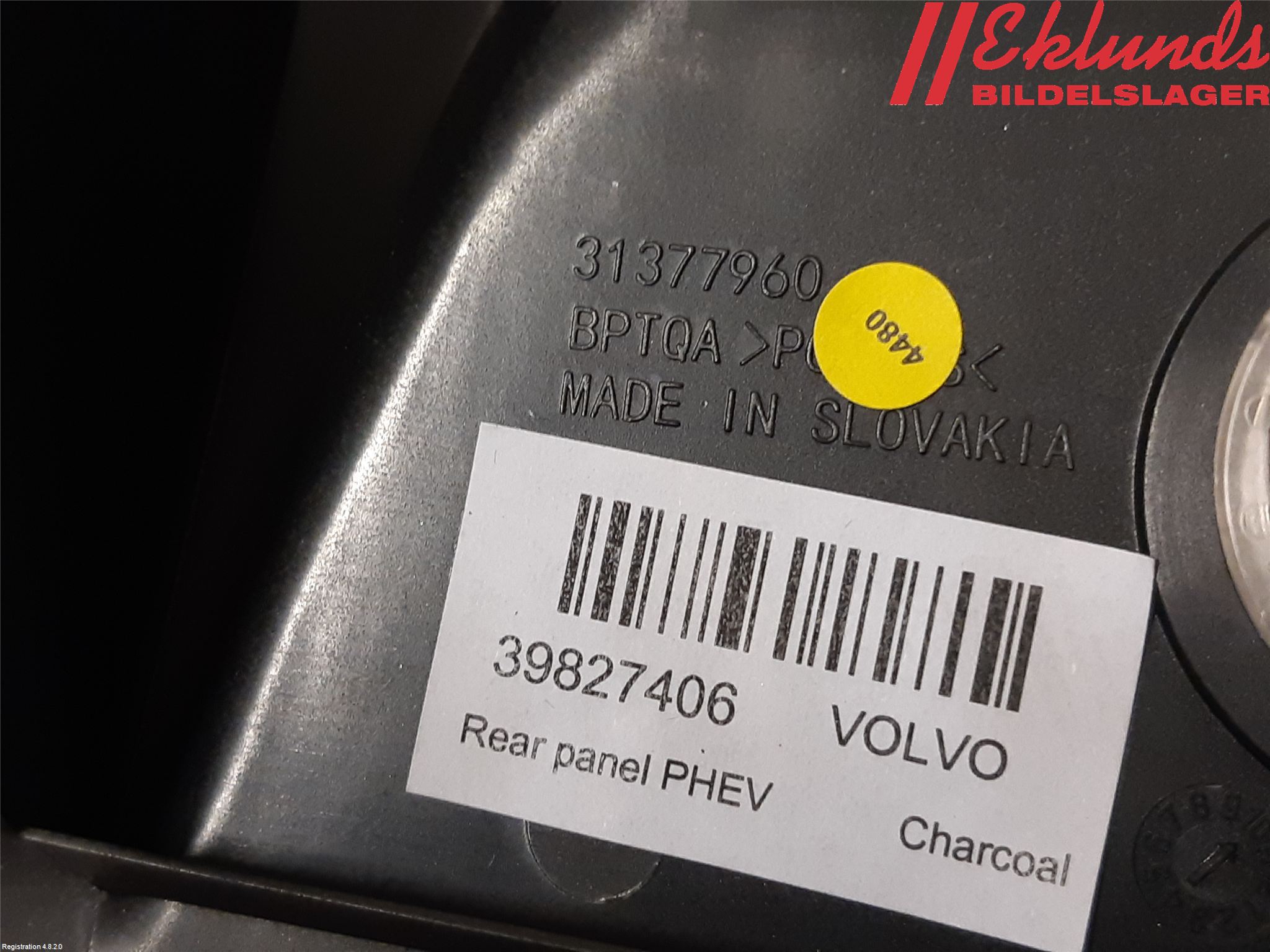 Volvo XC90/RECHARGE 16- Inr Tunnelfack