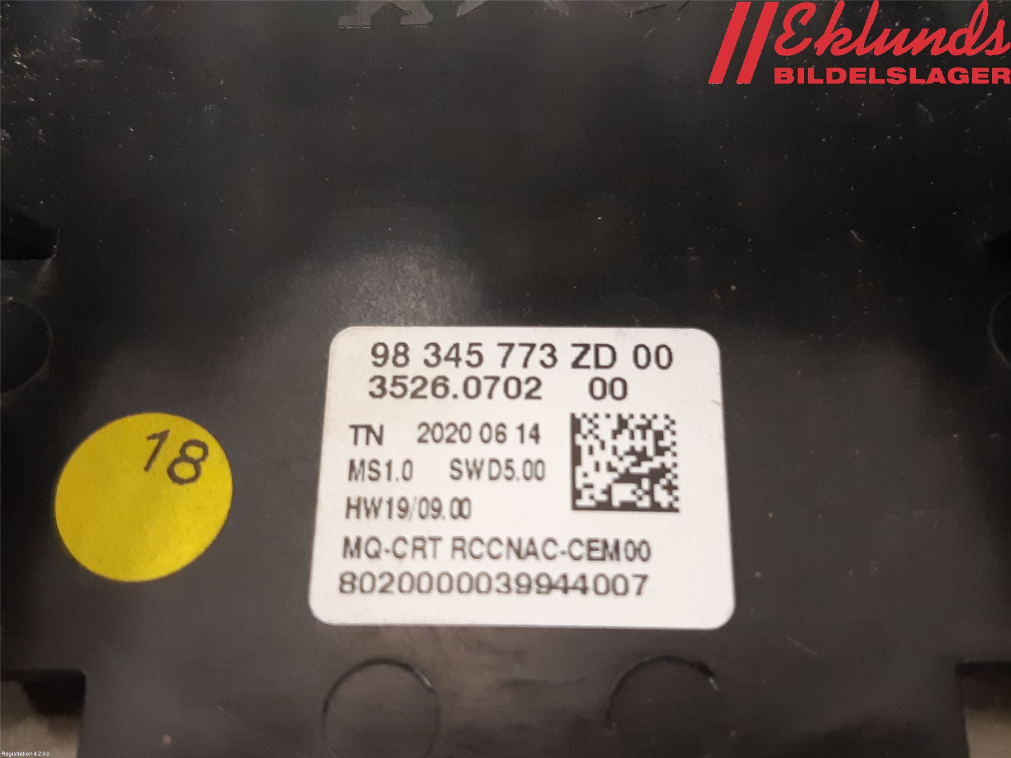 Peugeot PARTNER/E-PARTNER 19- Cd Radio - Multimediapanel