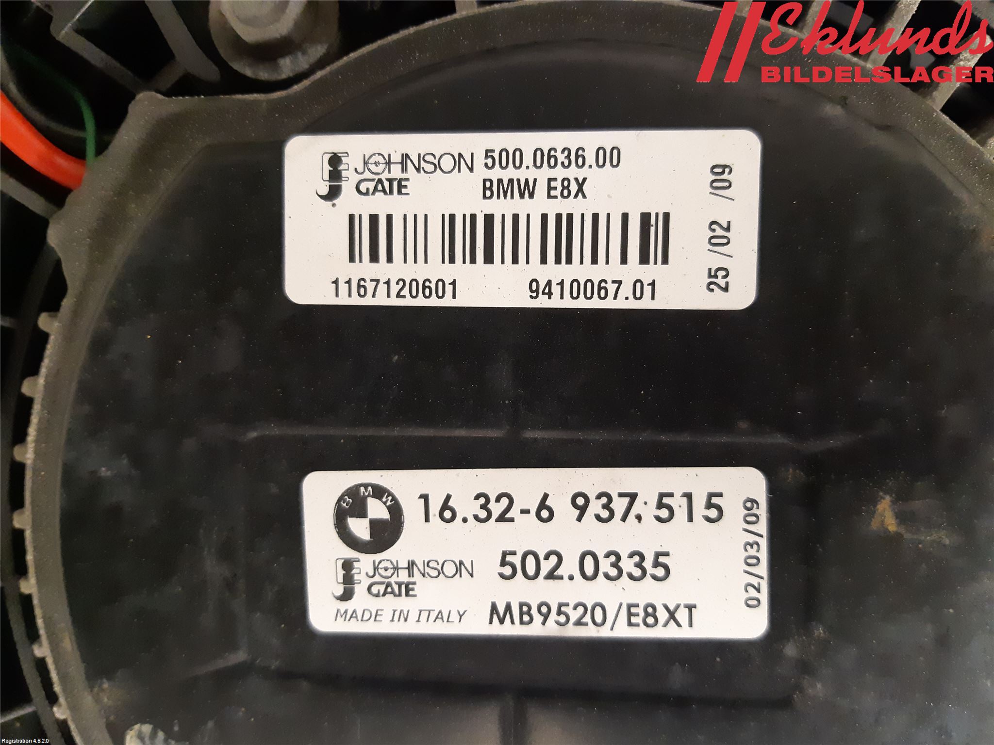 BMW 3 E90/91 SED/TOU 05-12 Kylfläkt El