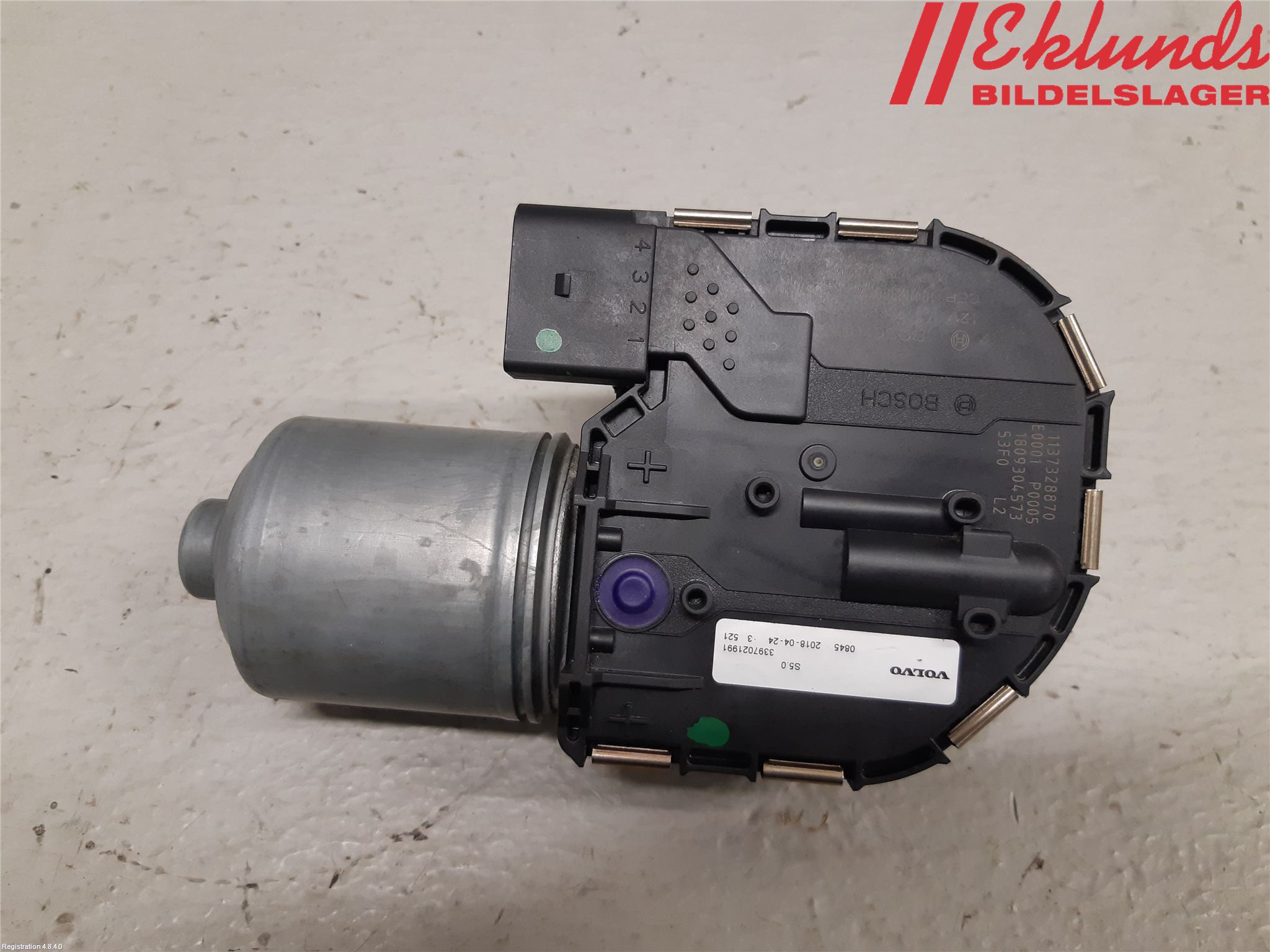 Volvo XC90/RECHARGE 16- Torkarmotor Vindruta