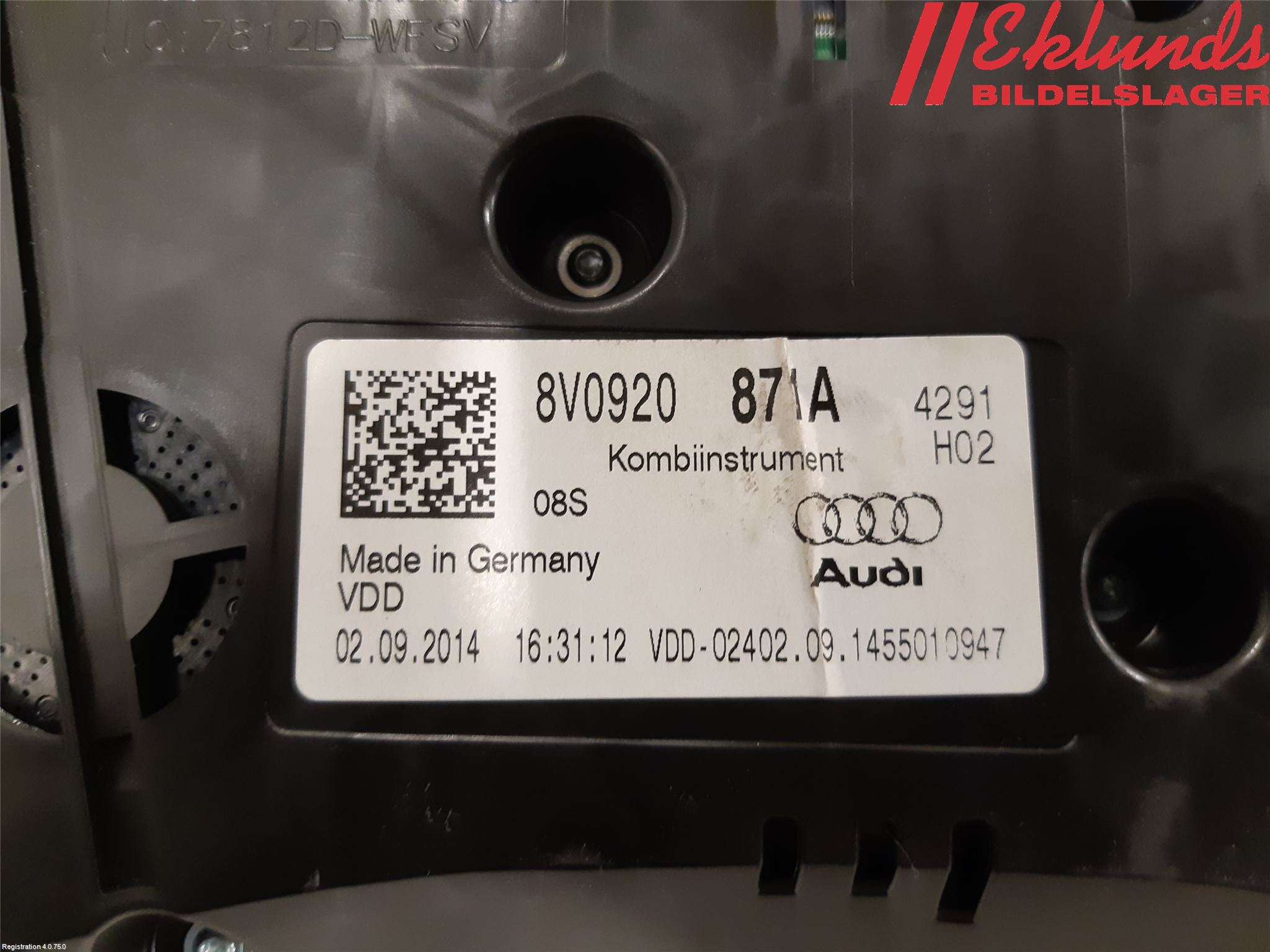 Audi A3/S3 8V 13-20 Instrument Komb